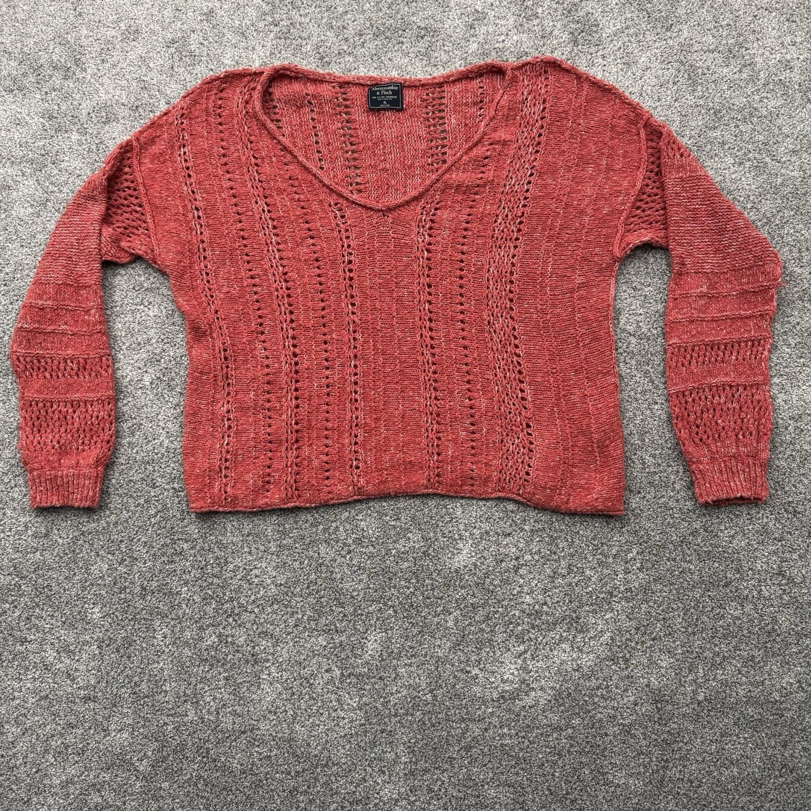 Abercrombie & Fitch Vintage Y2K Abercrombie & Fitch Sweater Women XL Open Knit Size XL / US 12-14 / IT 48-50 - 1 Thumbnail