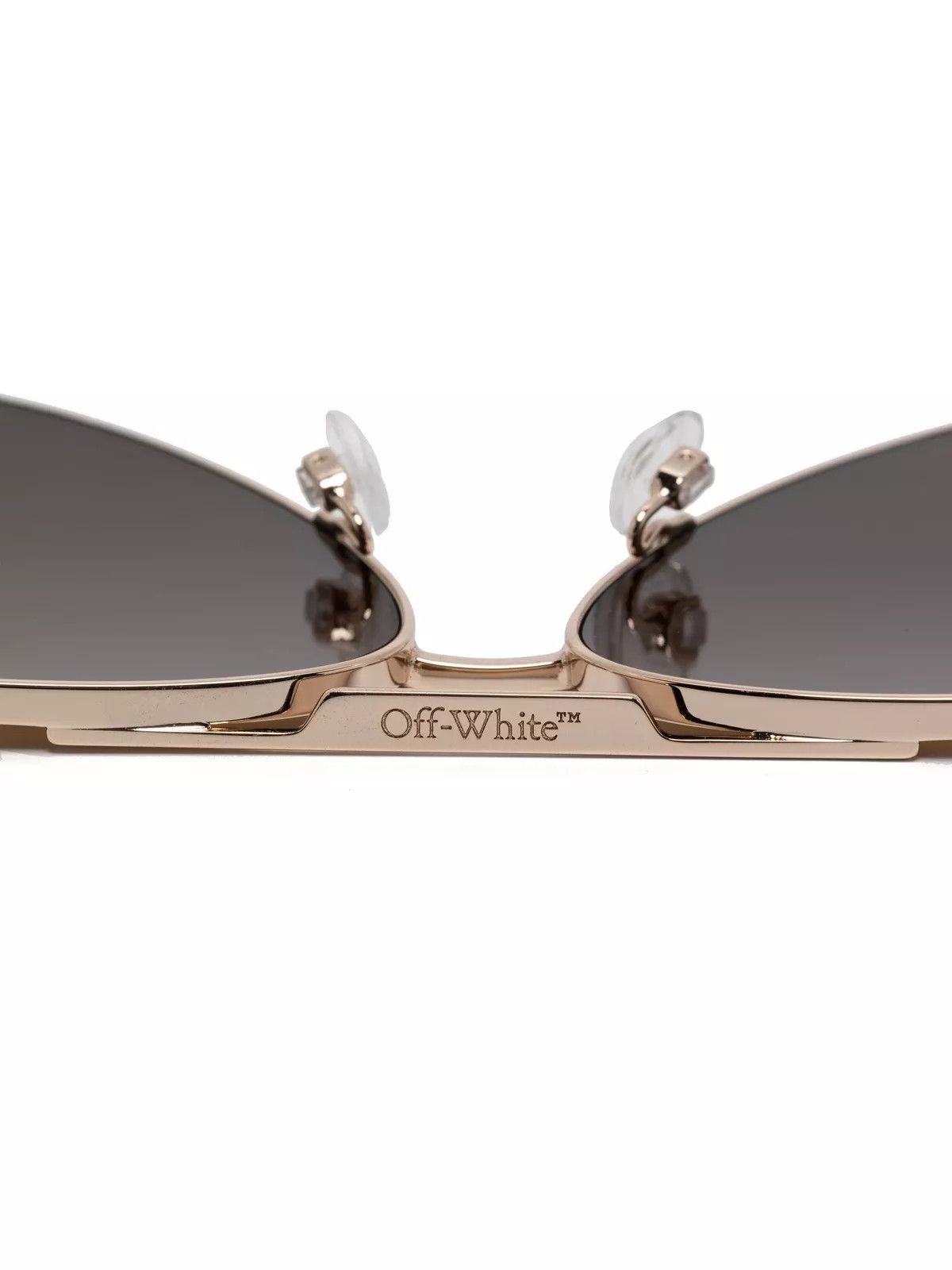 Off-White NEW OFF-WHITE OERI122S24MET0017676 Ruston L Gold Gold Mirror Size ONE SIZE - 2 Thumbnail