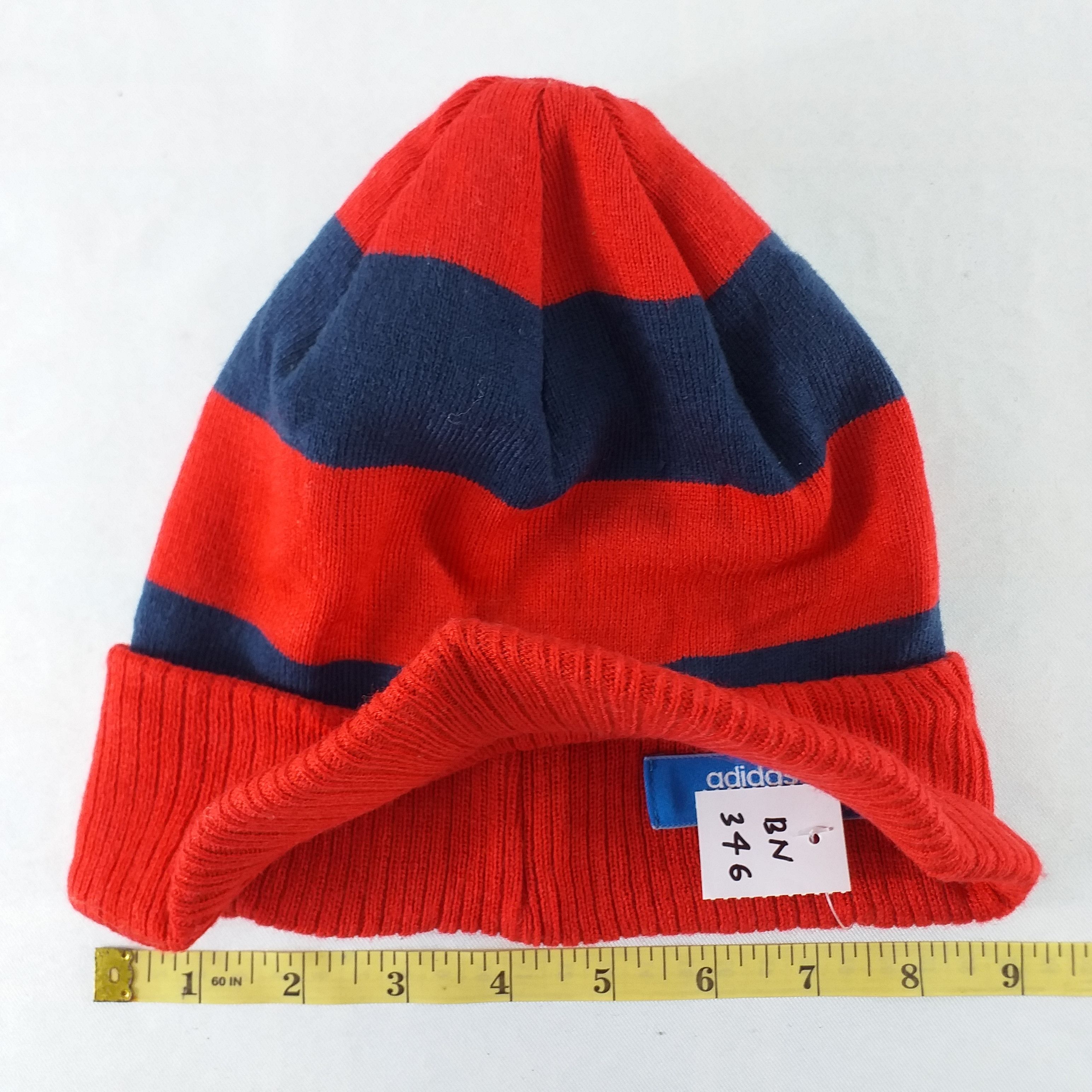 Adidas Adidas Stripes Snow Cap Hat Beanie With Pin Logo -BN346 Size ONE SIZE - 4 Thumbnail