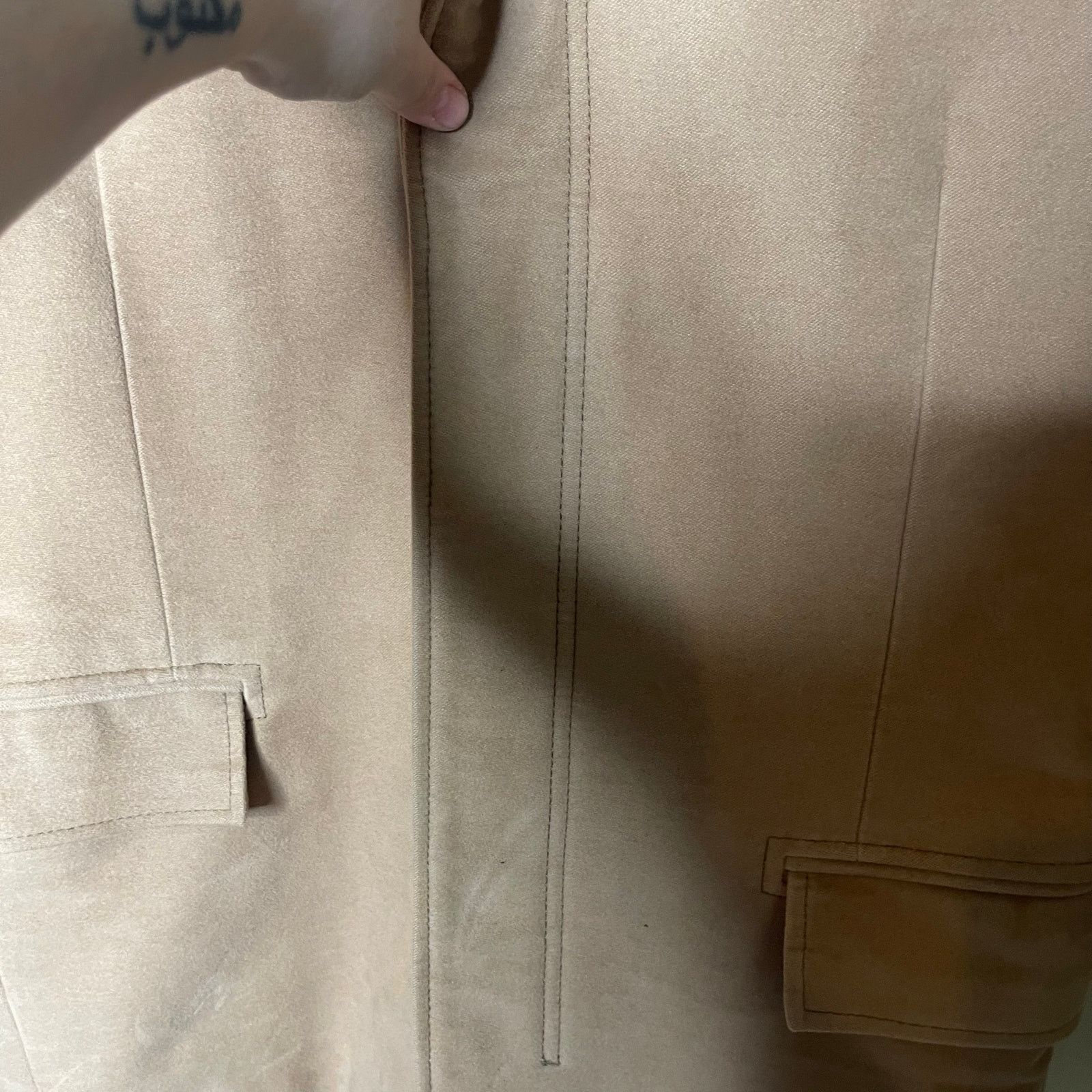 Club Monaco Club Monaco Men Tan 100% canvas cotton classic coat sz M Size US M / EU 48-50 / 2 - 8 Thumbnail