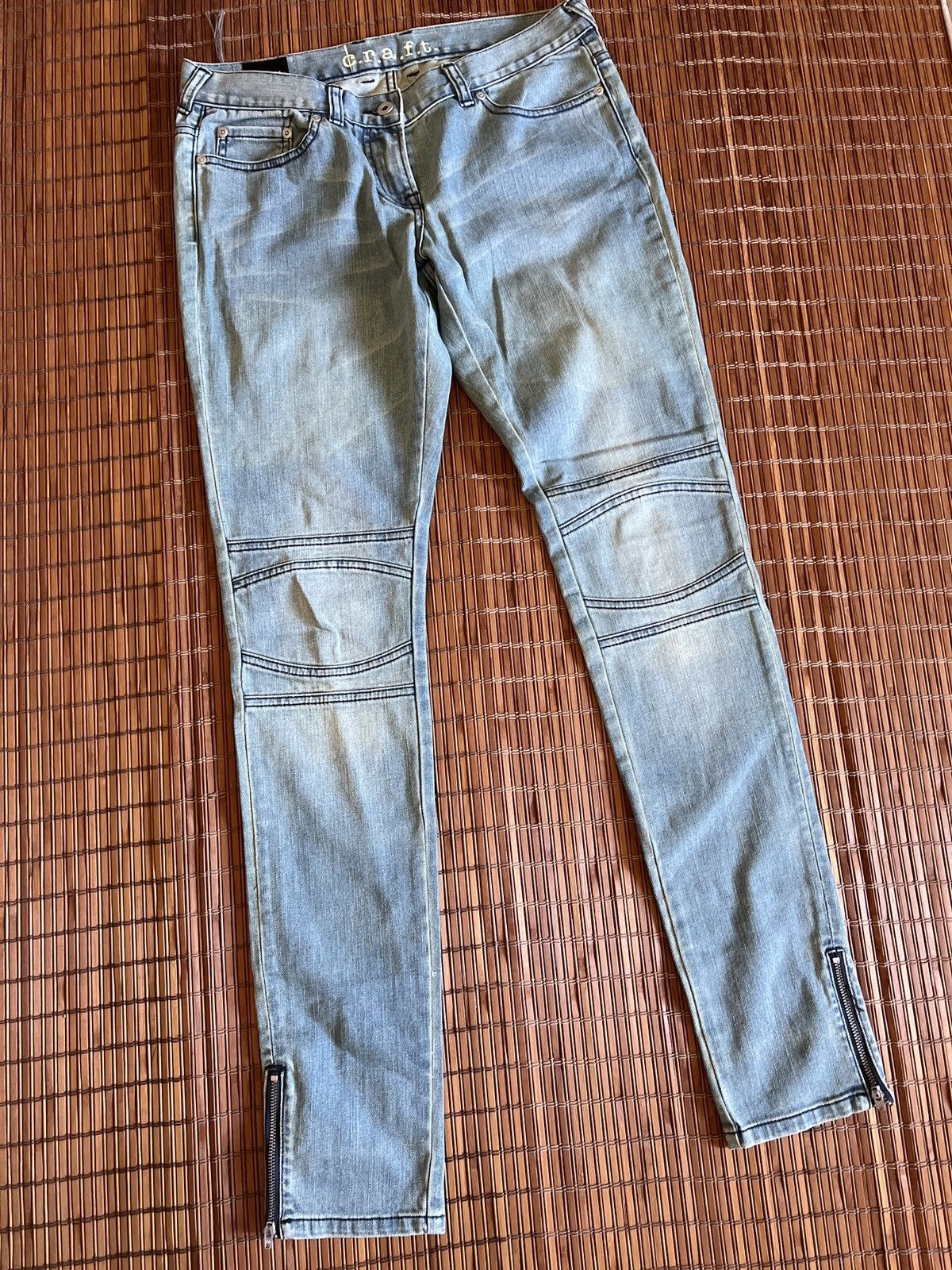 Other C.R.A.F.T JEANS Women’s skinny motorcycle denim Size 29" - 4 Thumbnail