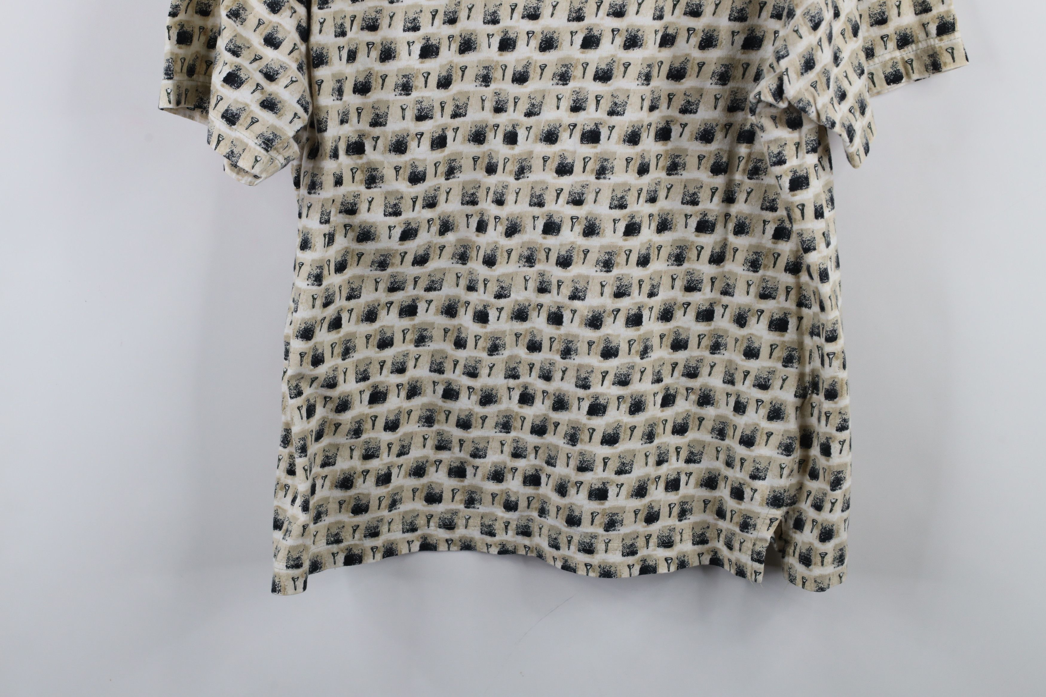 Vintage Vintage 90s Streetwear Checkered All Over Print Polo Shirt Size US L / EU 52-54 / 3 - 11 Thumbnail