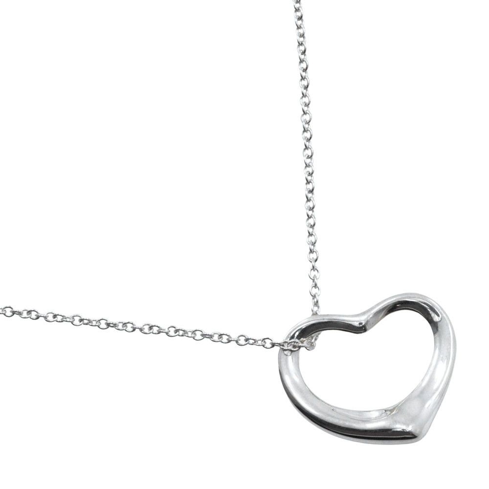 Tiffany & Co. Tiffany Open Heart Silver925 Necklace Metal Necklace DUTY FREE for USA