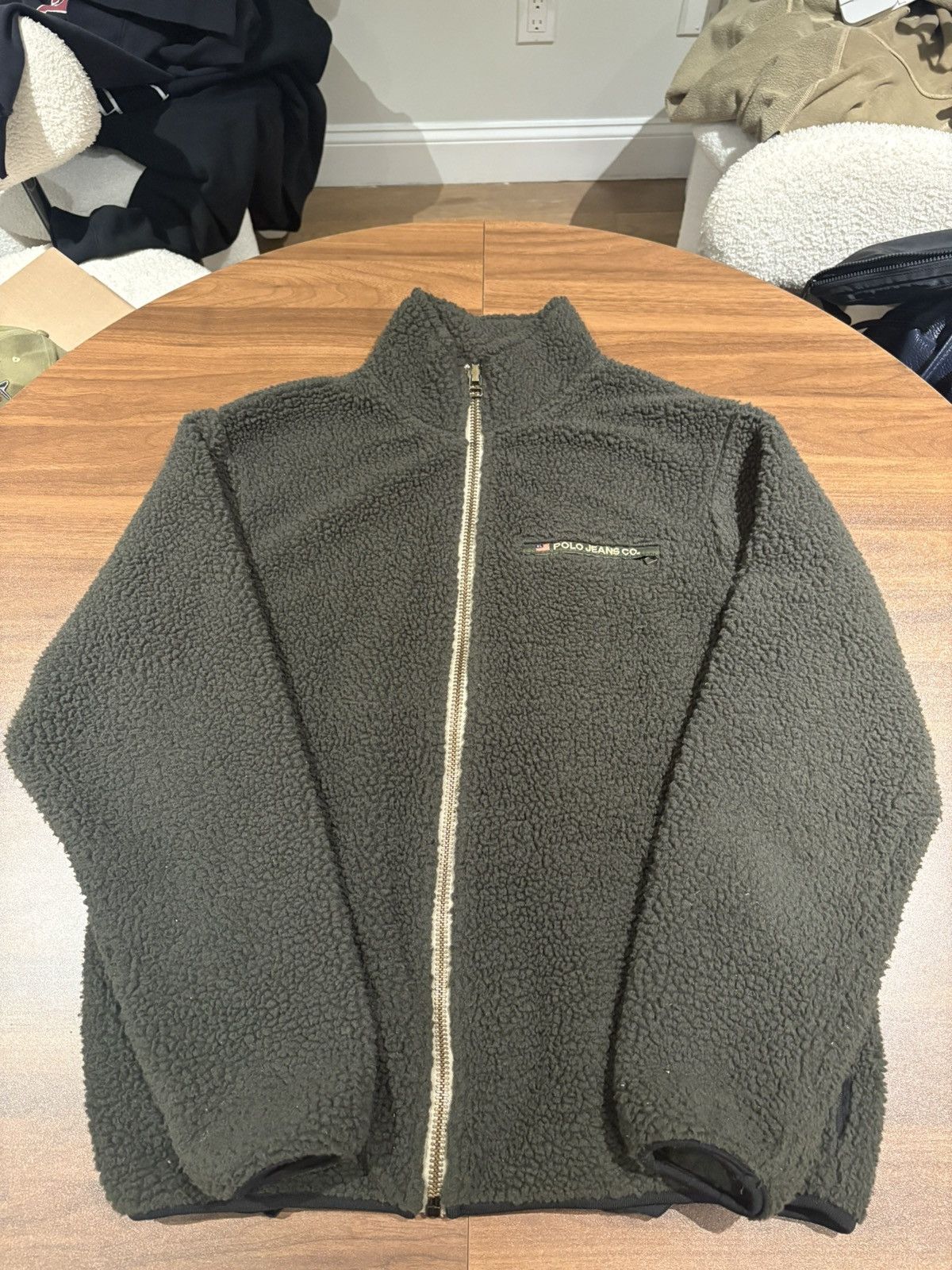Polo Ralph Lauren Vintage 90s polo jeans fleece jacket size large Size US L / EU 52-54 / 3 - 1 Thumbnail