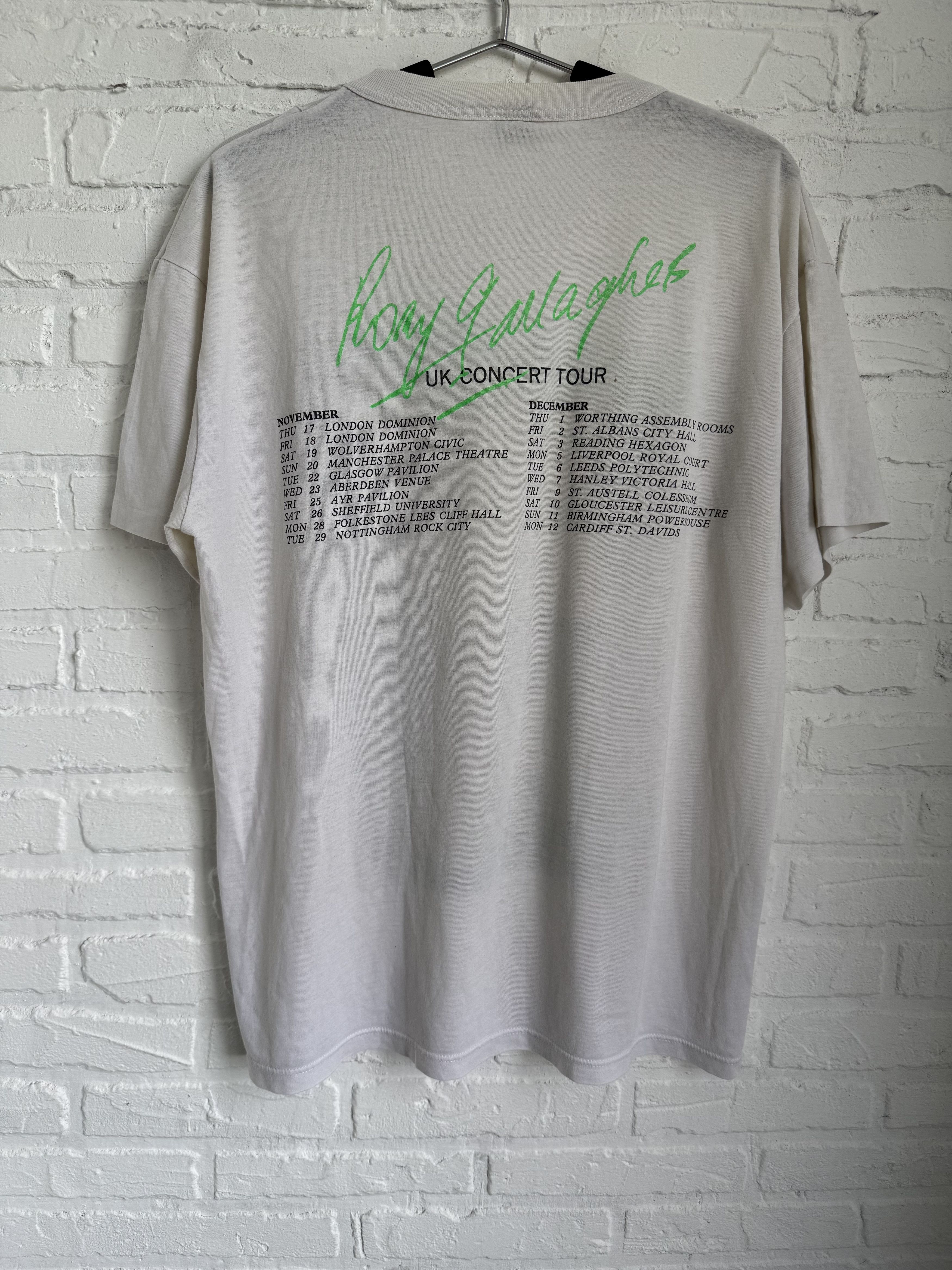 Band Tees × Vintage Vintage 80s Rory Gallagher UK Concert tour t-shirt Size US XL / EU 56 / 4 - 2 Thumbnail