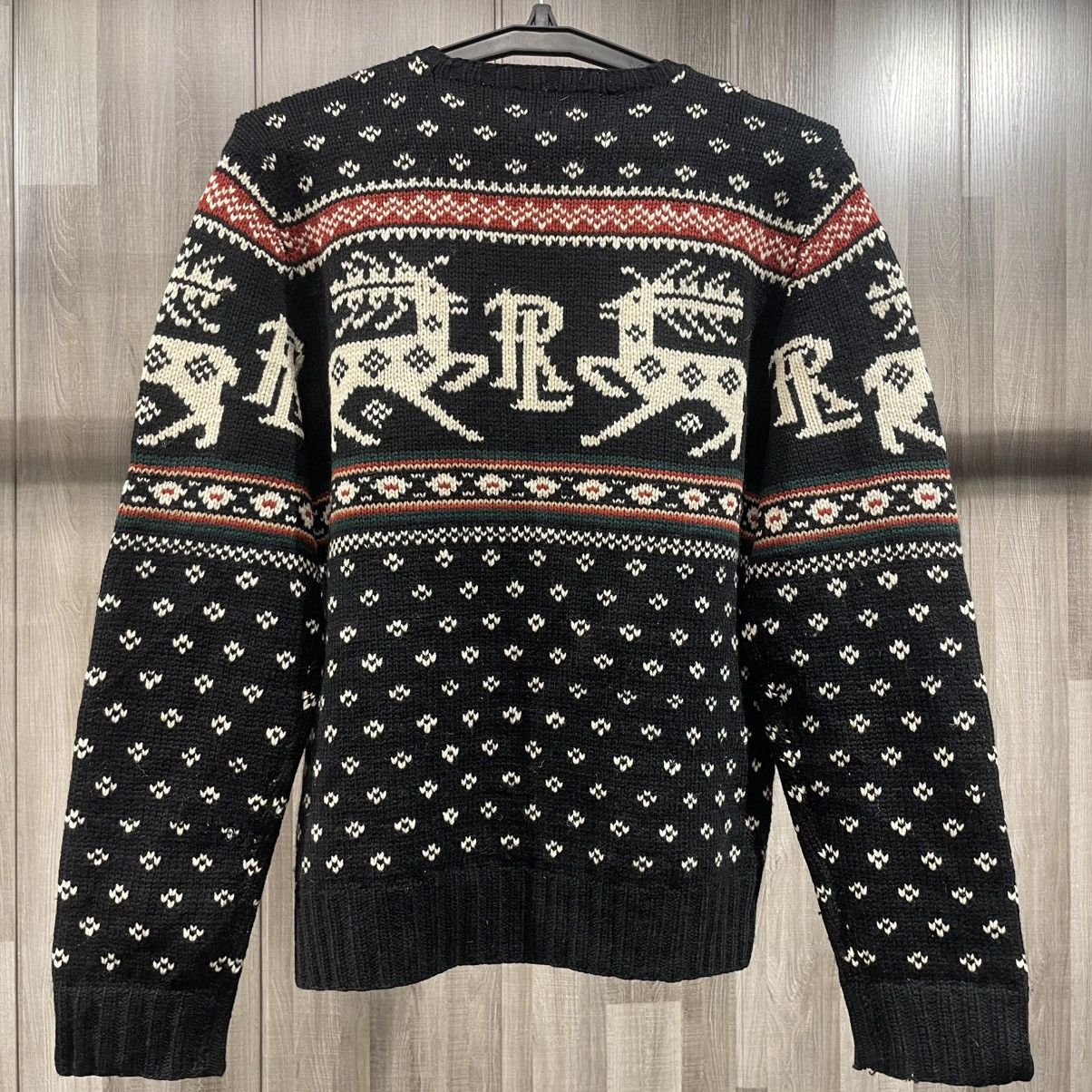 Ralph Lauren Vintage Polo Ralph Lauren Reindeer Fair Isle Sweater Size US XL / EU 56 / 4 - 10 Thumbnail