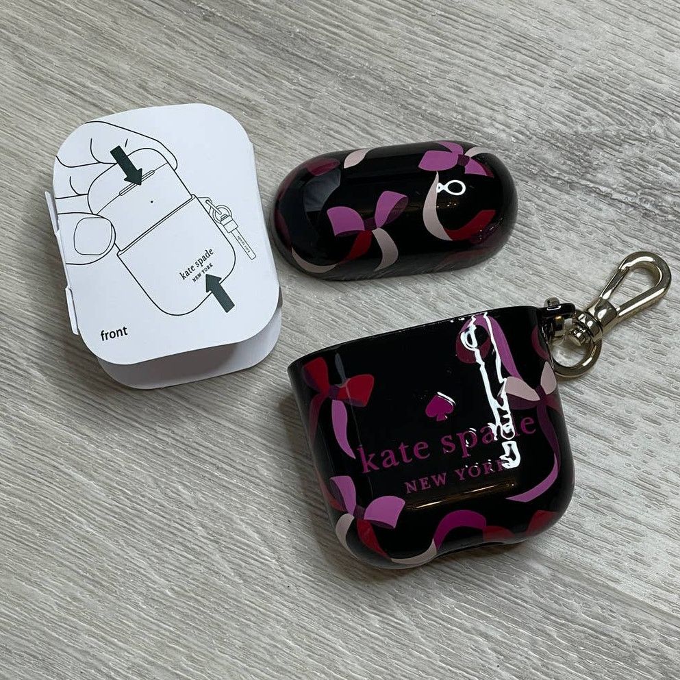 Kate Spade Kate Spade ribbon printed airpod case Size ONE SIZE - 3 Thumbnail