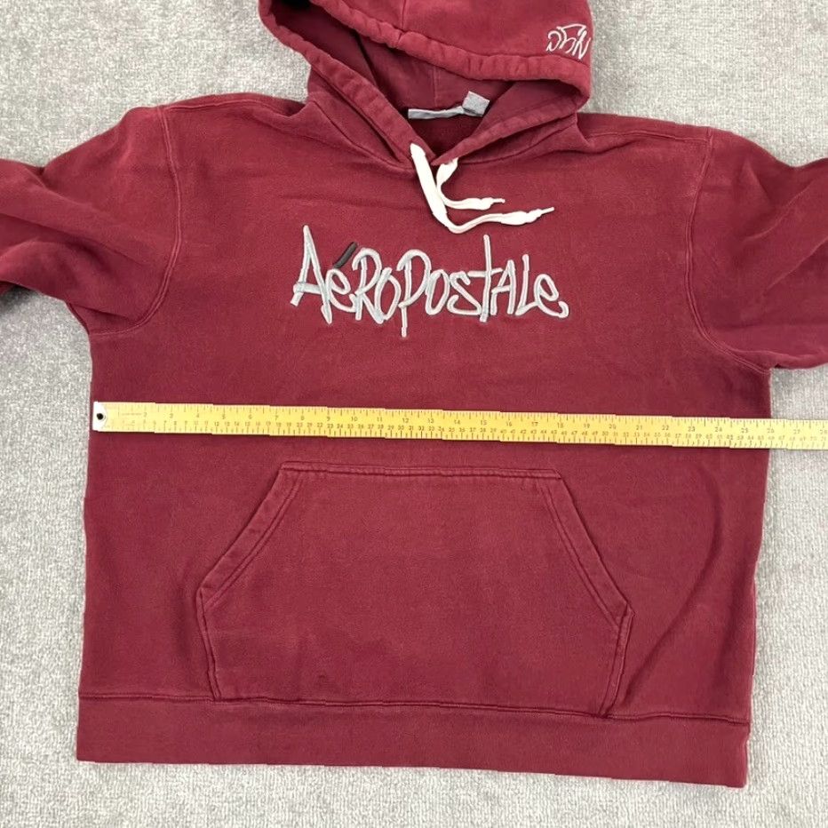Aeropostale VINTAGE AEROPOSTALE Hoodie Men XL Red Graffiti Script Spell Out Retro Y2K Size US XL / EU 56 / 4 - 6 Thumbnail