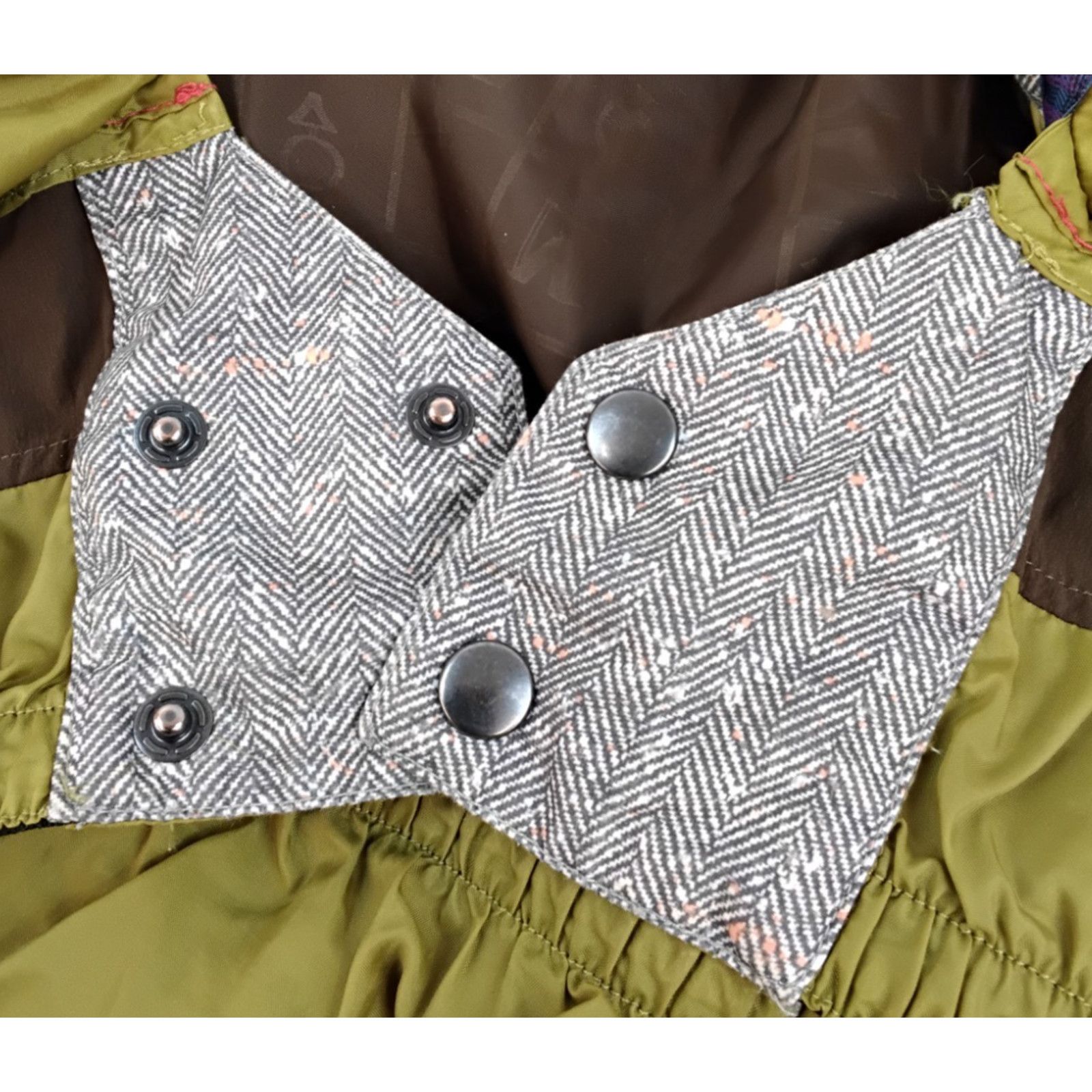 Burton Burton Snowboard Jacket Men's L Brown/Gray Herringbone Size US L / EU 52-54 / 3 - 12 Thumbnail