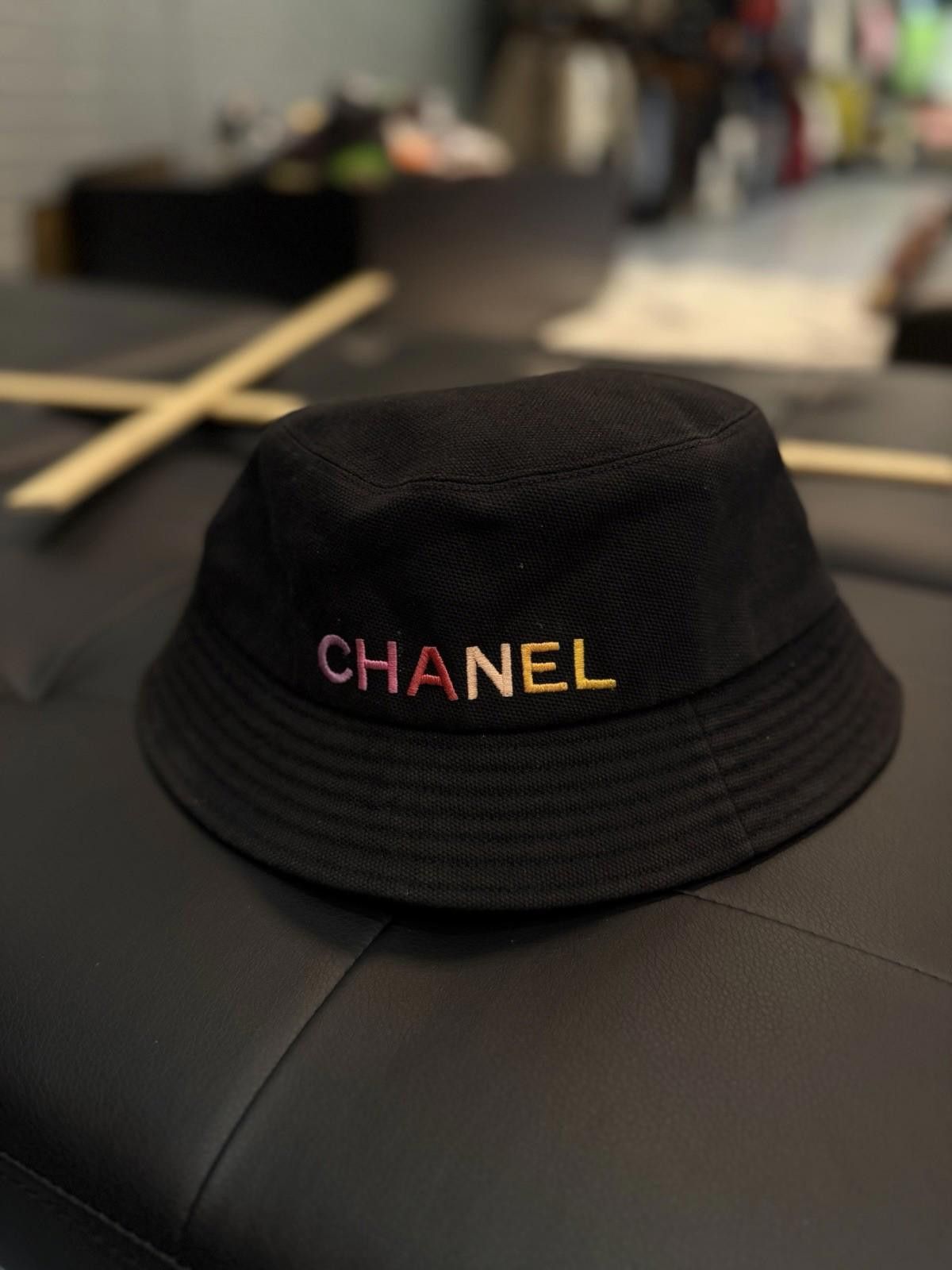 Chanel CHANEL Bucket Hat Cotton Canvas Multicolor CC Logo Size L Size ONE SIZE - 2 Thumbnail
