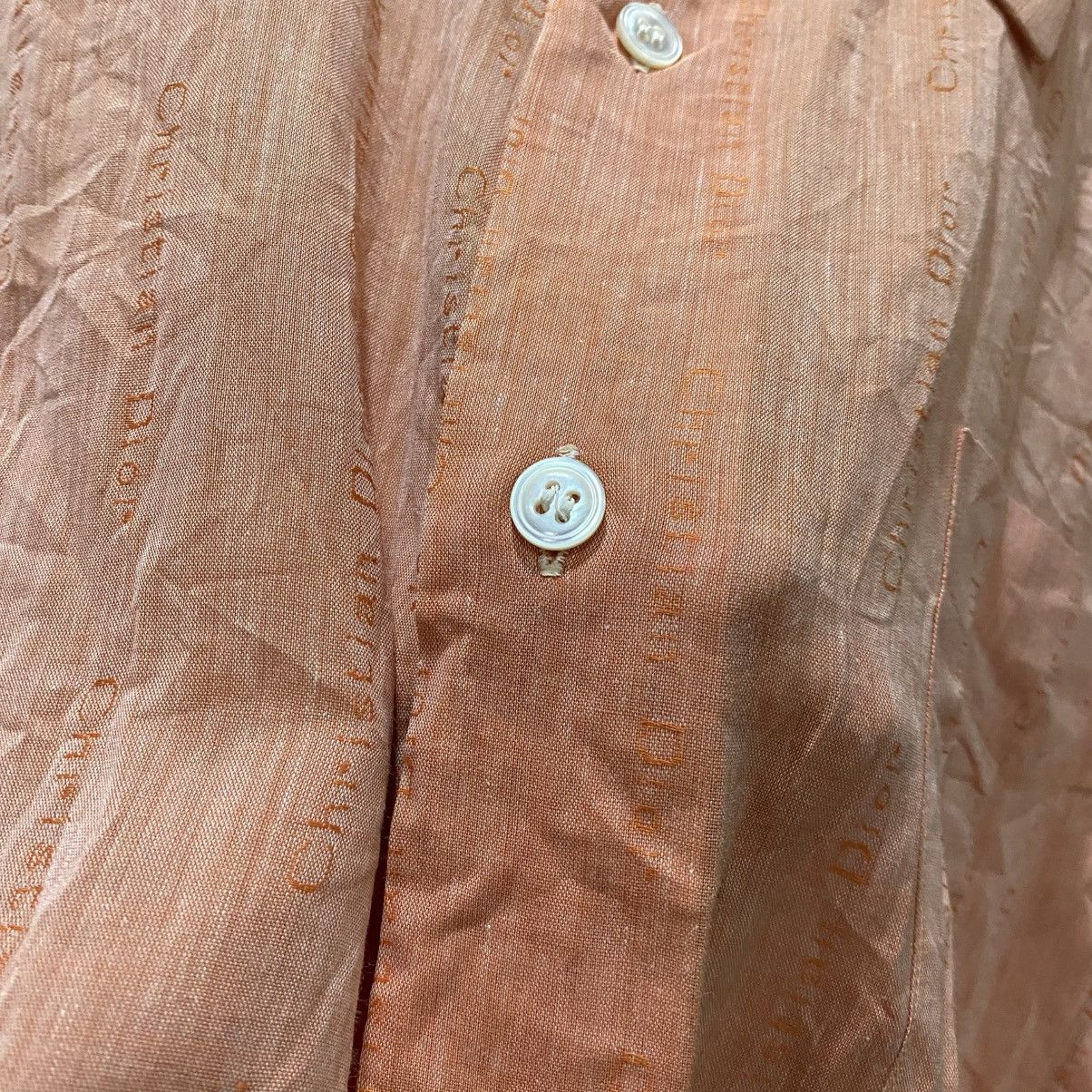 Christian Dior Monsieur × Vintage VINTAGE‼️Christian Dior Monsieur Full Spell Out Design Shirts Size US XL / EU 56 / 4 - 7 Thumbnail