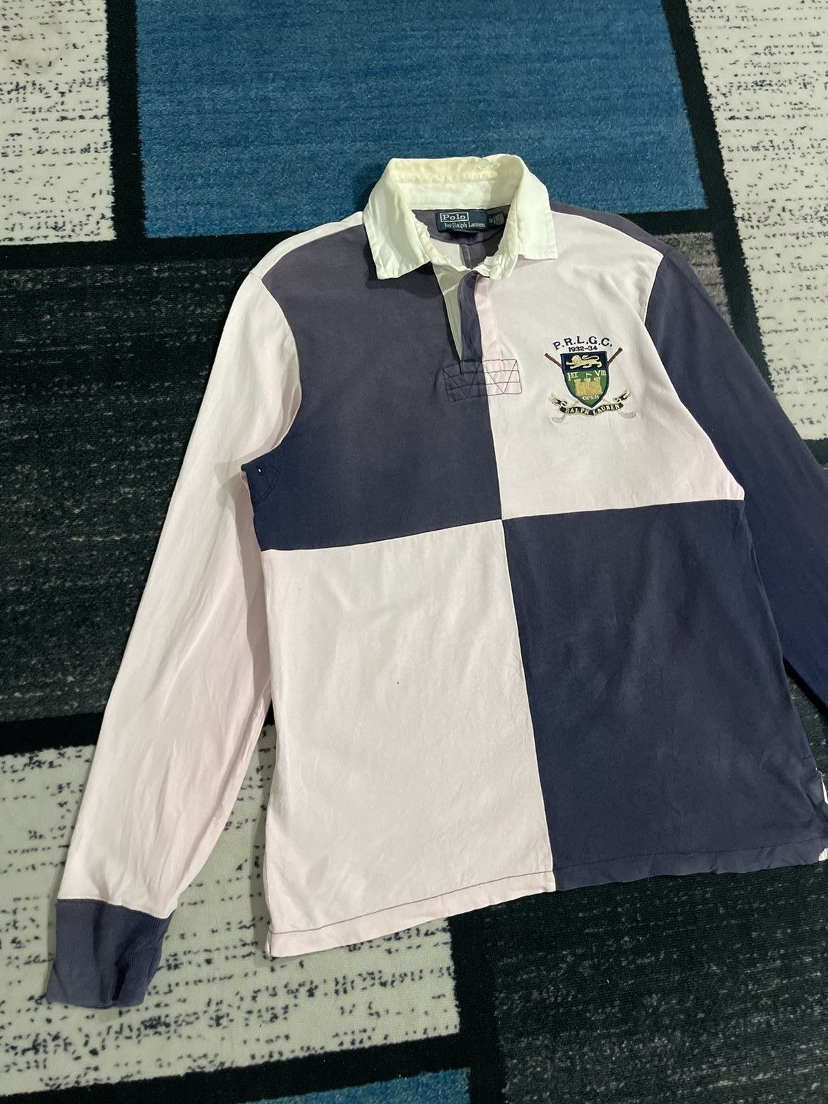 Polo Ralph Lauren Y2k Vintage Faded Polo Ralph Lauren Style Rugby Polo Tee Size US M / EU 48-50 / 2 - 4 Thumbnail