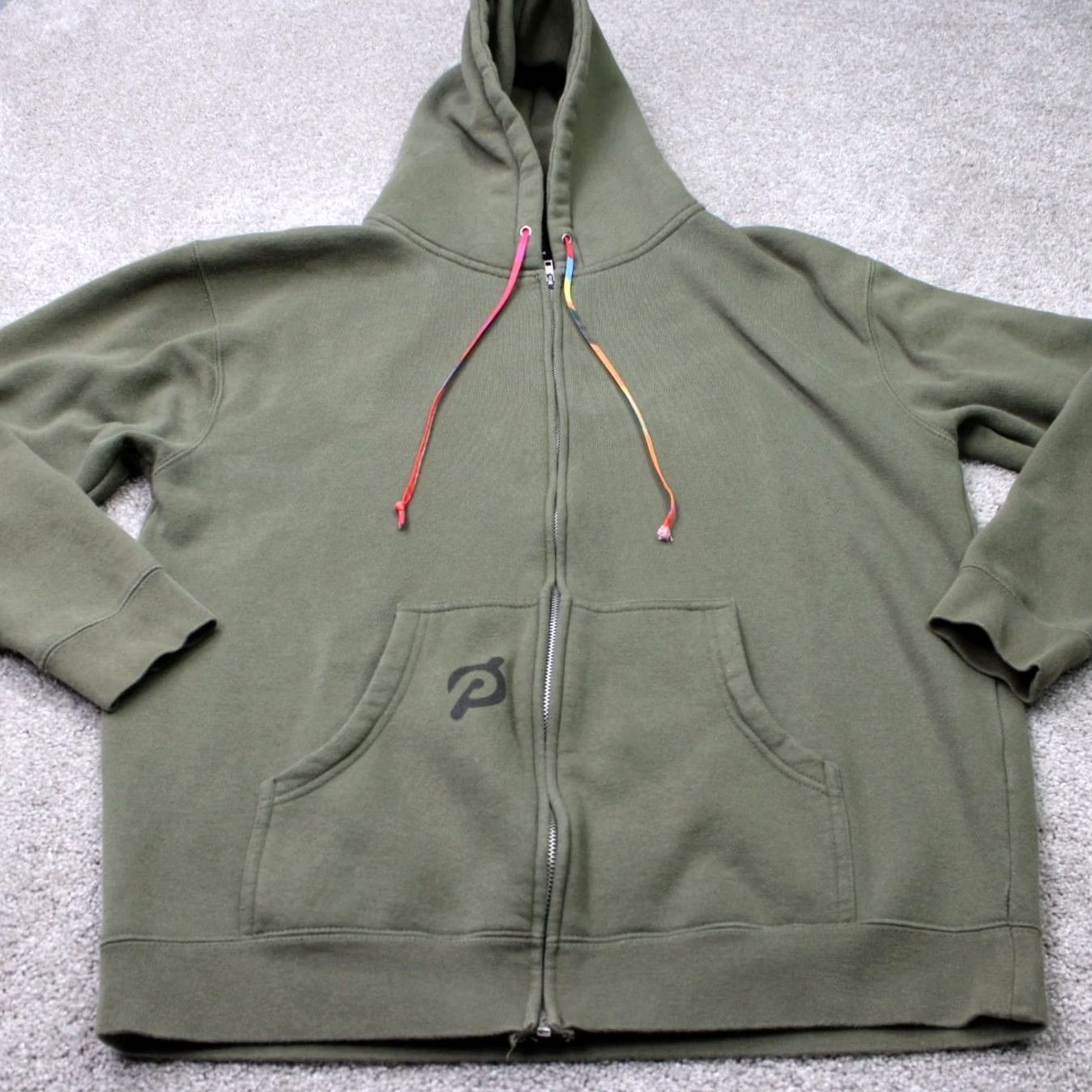Vintage Peloton Hoodie Mens Large Green History Month Version Hooded Sweatshirt Size US L / EU 52-54 / 3 - 3 Thumbnail