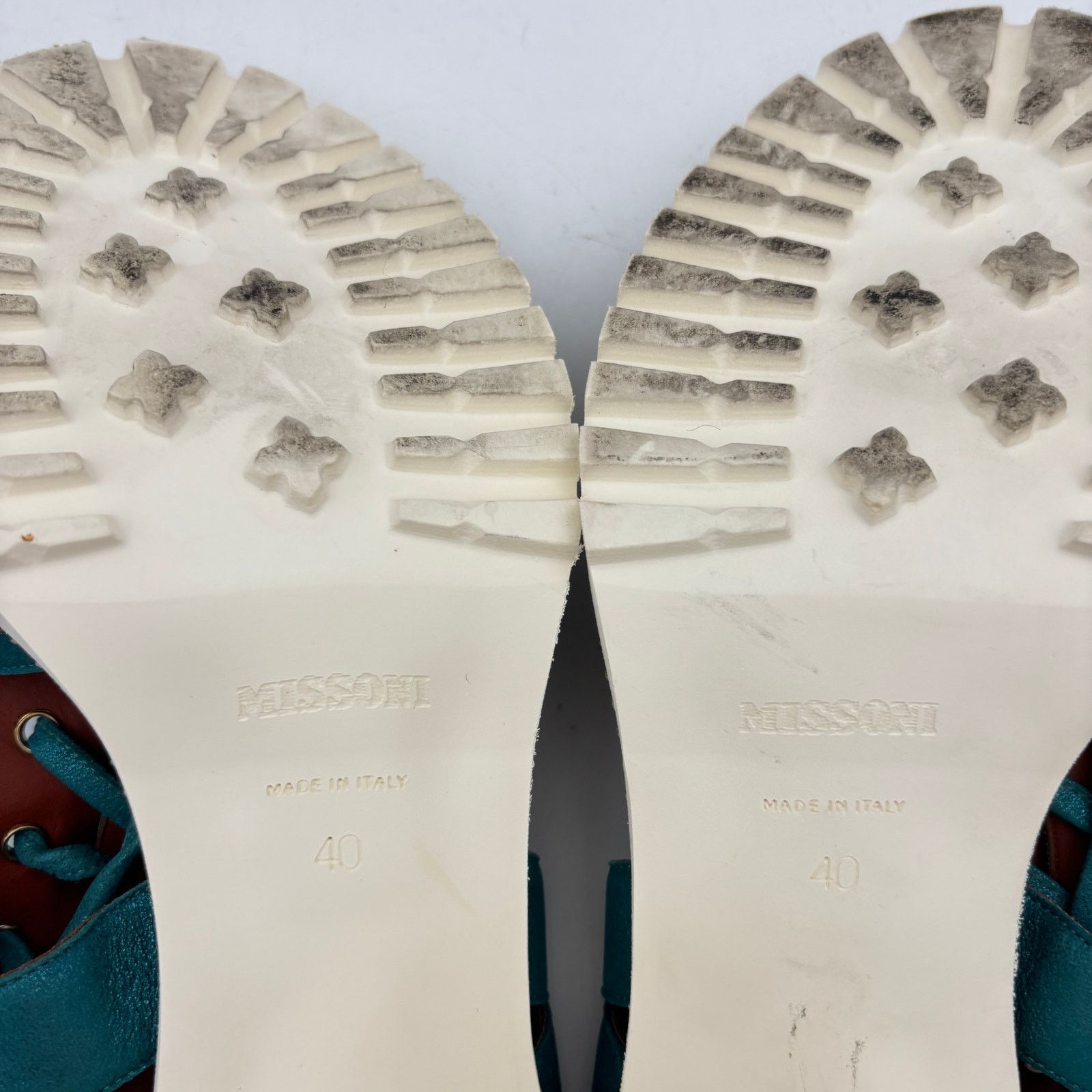 Missoni Missoni Lace Suede Sandals Block Gladiator Heel Shoes Size US 10 / IT 40 - 9 Thumbnail