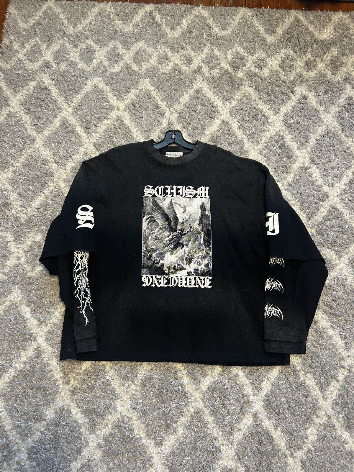 Vintage SCHISM INDUCING Long Sleeve Size US L / EU 52-54 / 3 - 1 Thumbnail