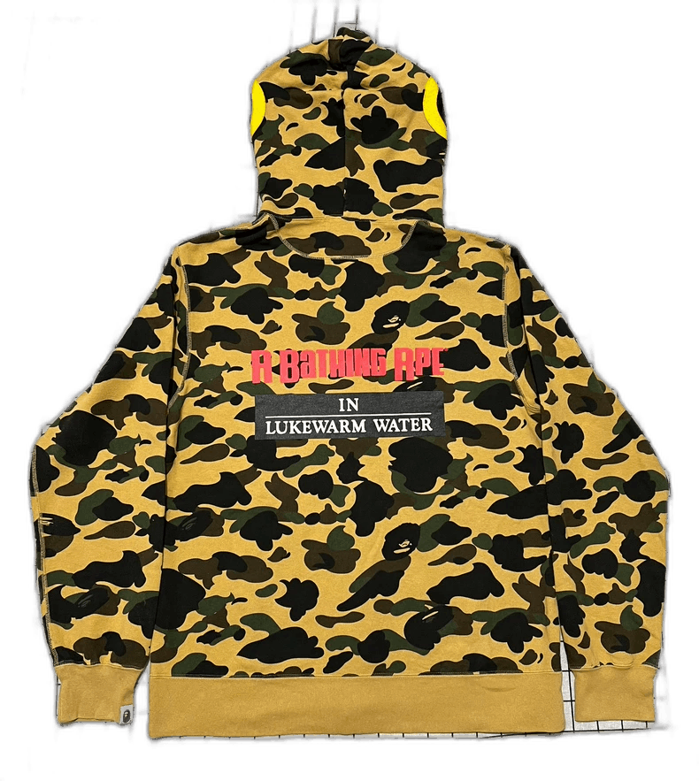 Bape Bape Yellow Camouflage Hoodie XXL Size US XXL / EU 58 / 5 - 1 Thumbnail