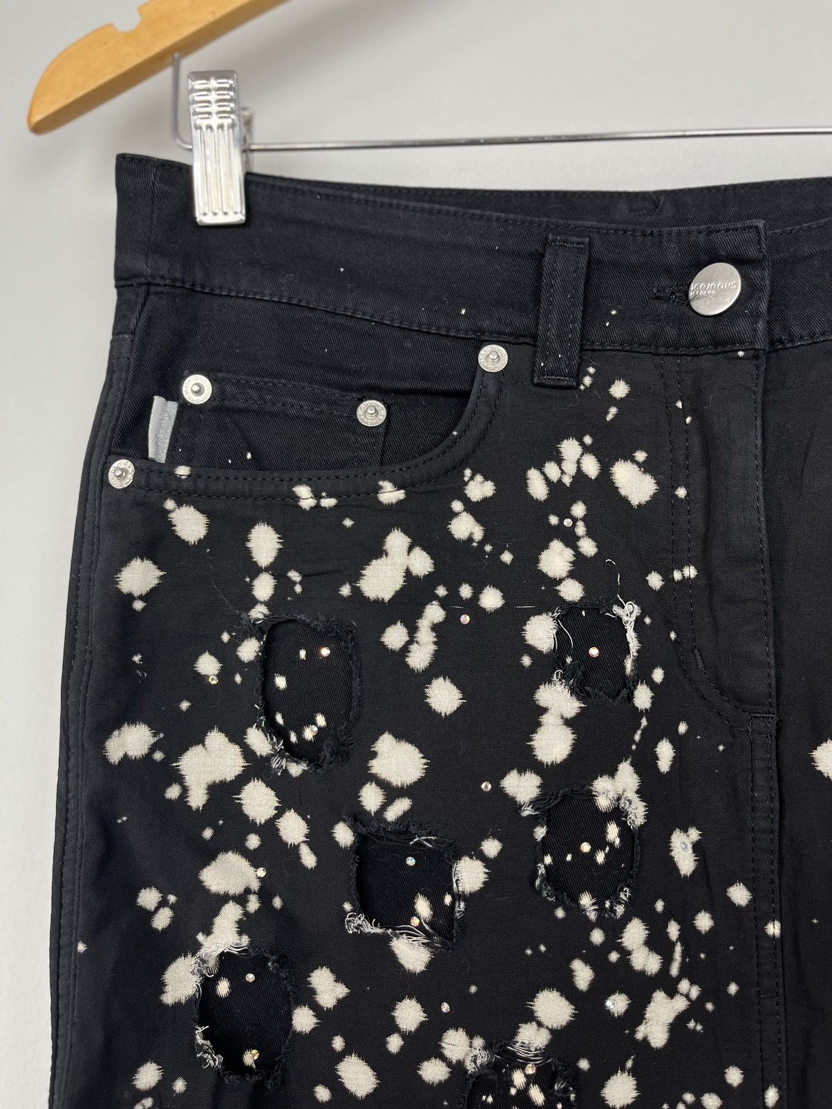 Iceberg Iceberg Icejeans Vintage Glitter Archive Denim Skirt Italy Size 27" / US 4 / IT 40 - 6 Thumbnail