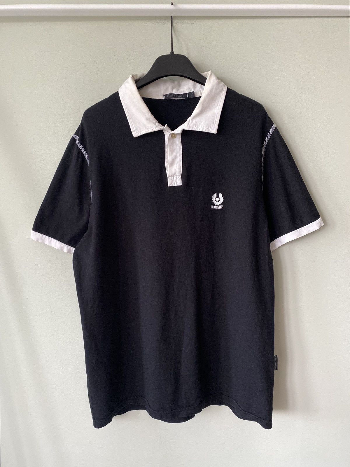 Belstaff Belstaff Vintage Technical Silver Label Polo tee Size US L / EU 52-54 / 3 - 1 Thumbnail