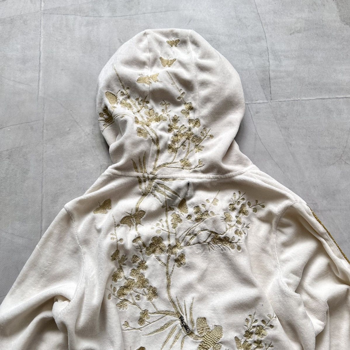 Hysteric Glamour 00s Pelle Pelle Embroidered Floral Zip Hoodie Ed Hardy Vibe Size M / US 6-8 / IT 42-44 - 2 Thumbnail