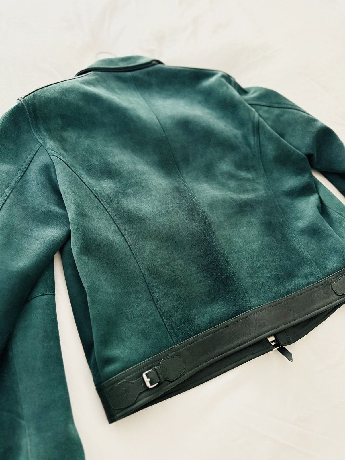 Tom Ford Tom Ford Green Suede Jacket Size US XL / EU 56 / 4 - 2 Thumbnail