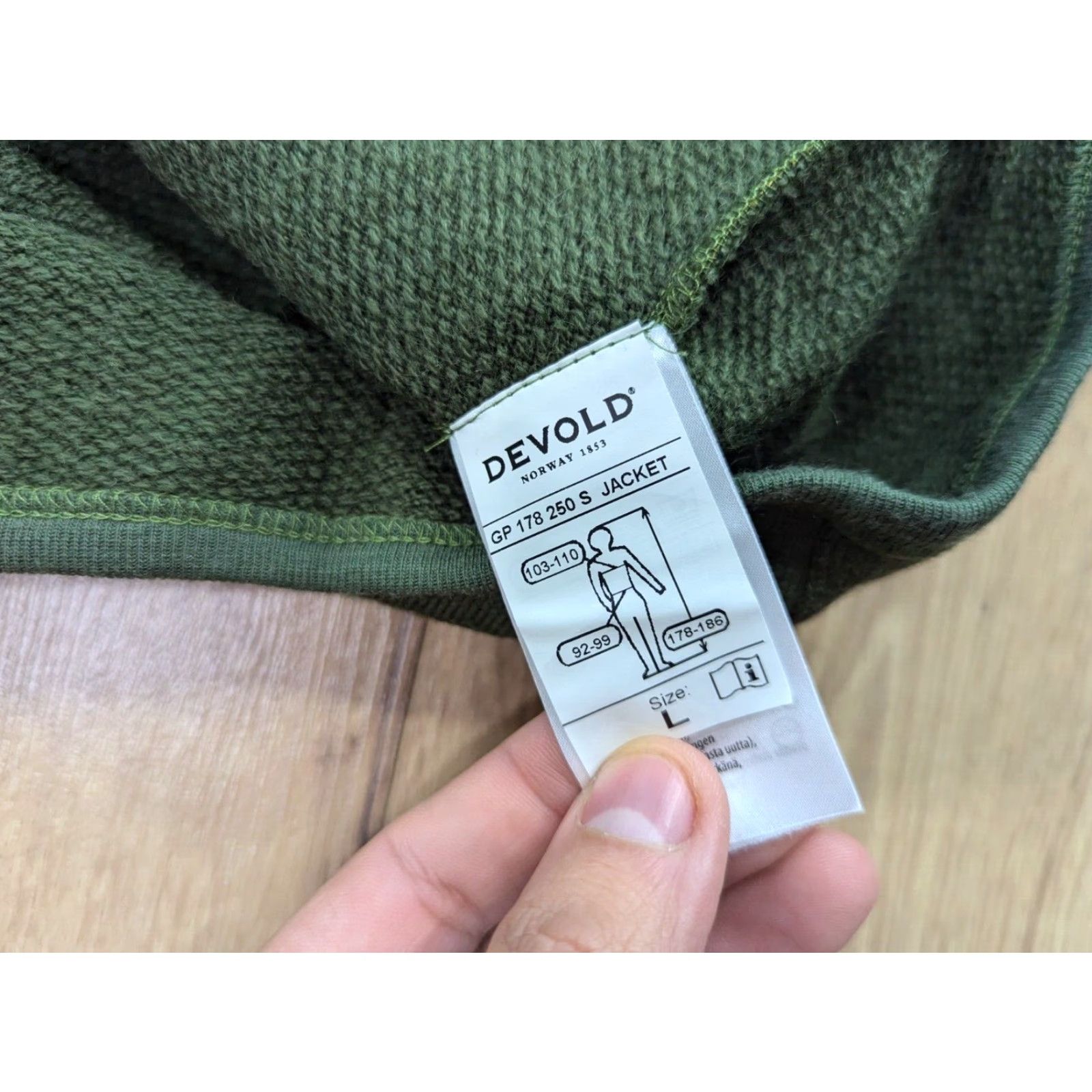 Vintage Devold Protection Jacket Mens L Green Full Zip 100% Merino Wool Work Outdoor Jacket Size US L / EU 52-54 / 3 - 5 Thumbnail