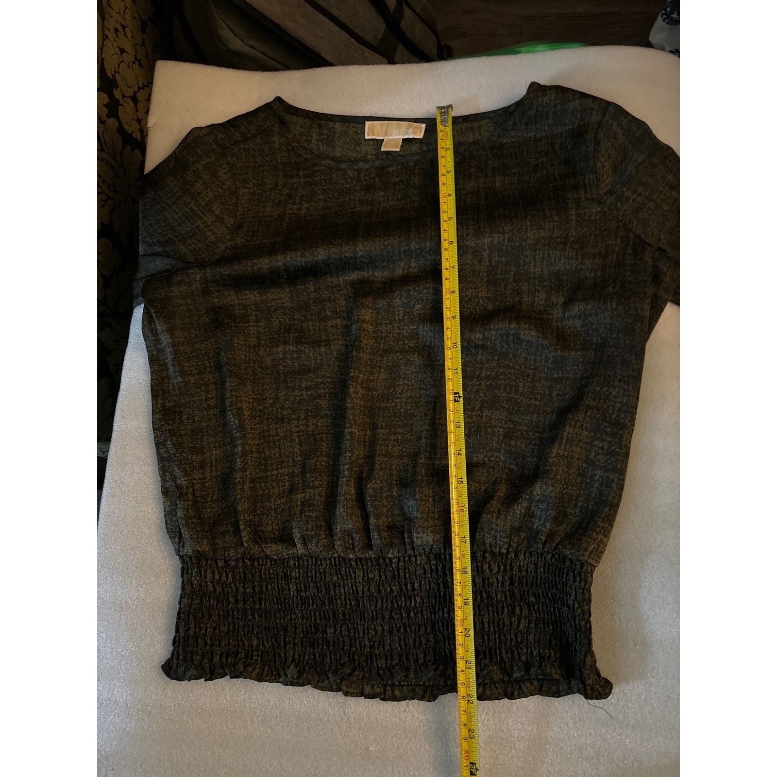 Michael Kors MICHAEL Michael Kors Green Long Sleeve Blouse S Size S / US 4 / IT 40 - 10 Thumbnail