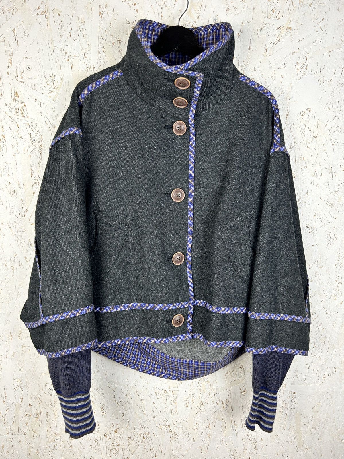 Vivienne Westwood Piping Wool Short Coat Avant Garde Jacket