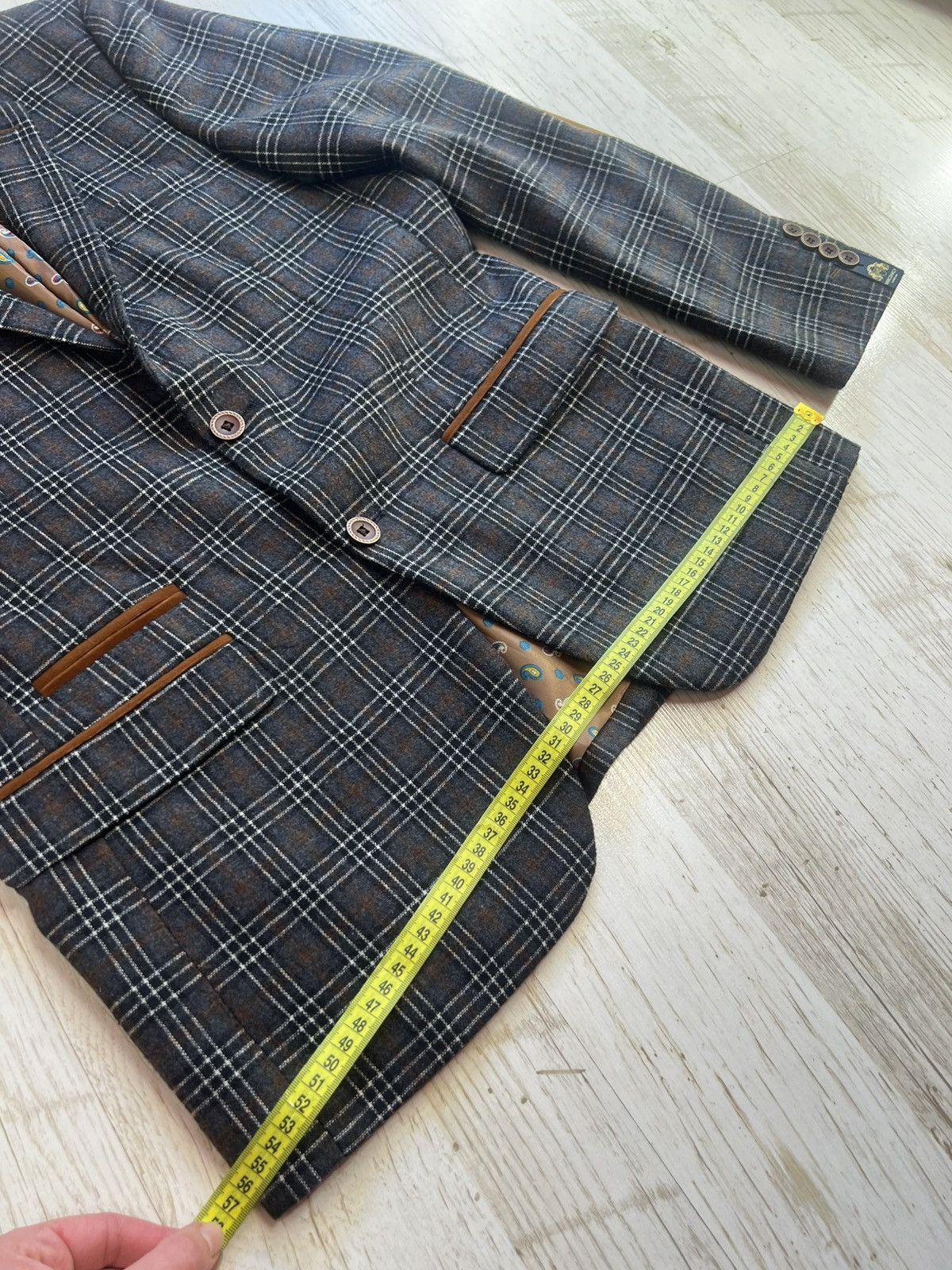 Other Mark Darsy Check Blazer Size 38 Classic Size 38R - 11 Thumbnail