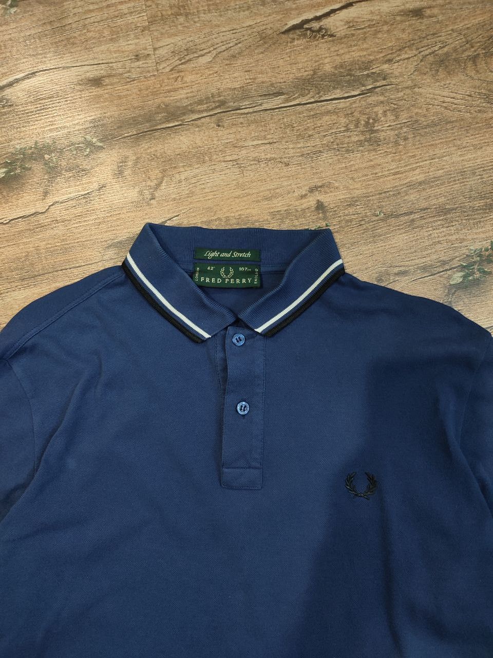 Fred Perry Vintage Fred Perry long sleeve polo shirt Blue 90s Itali Size US XL / EU 56 / 4 - 4 Thumbnail