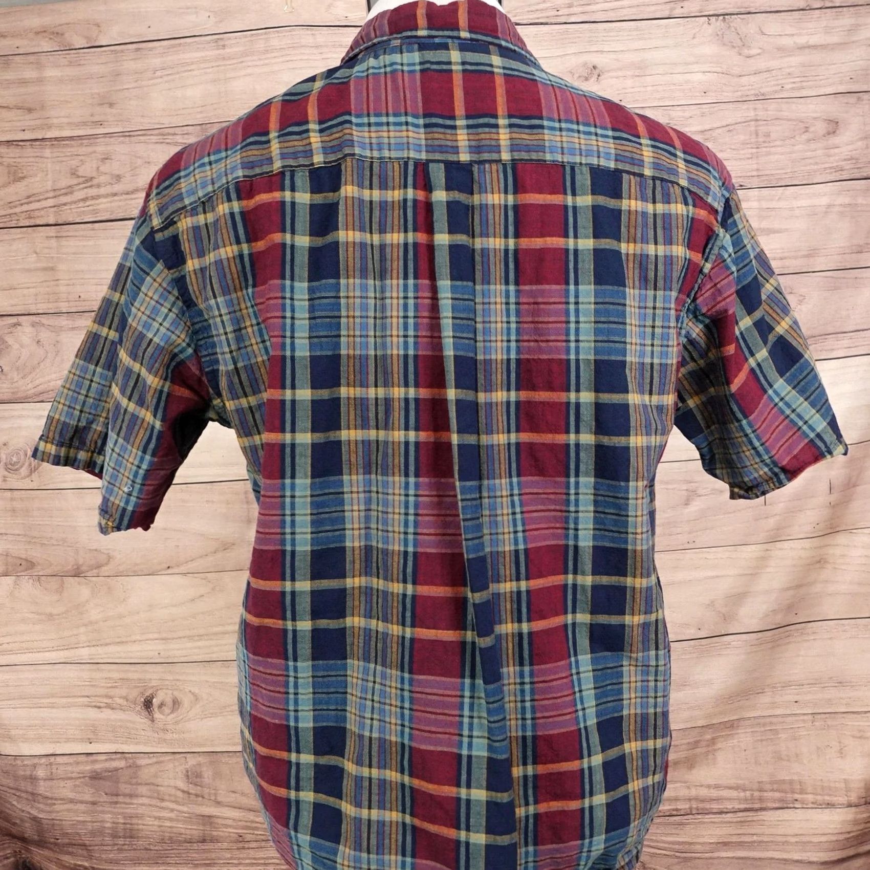 Uniqlo Uniqlo Shirt M Multicolor Plaid Short Sleeve 1/2 Button-Up Regular Fit Mens Size US M / EU 48-50 / 2 - 4 Thumbnail