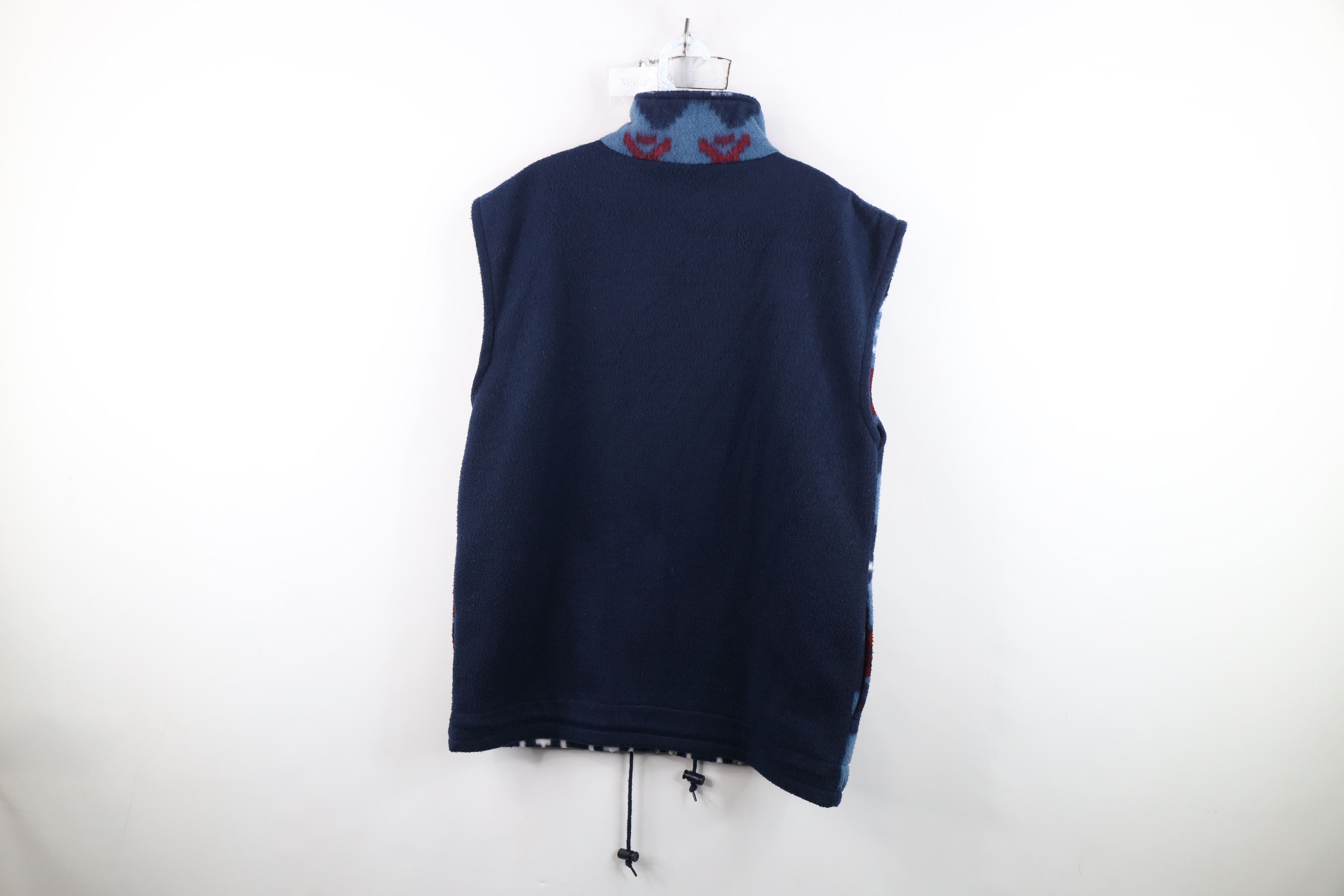 Vintage Vintage 90s Streetwear Fair Isle Fleece Full Zip Vest Jacket Size US S / EU 44-46 / 1 - 10 Thumbnail
