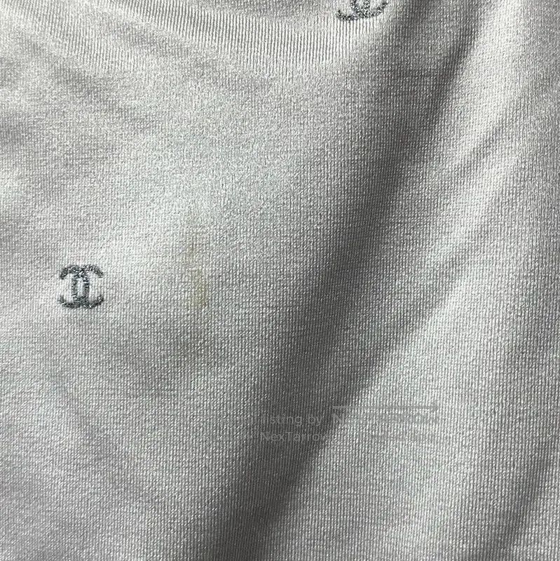 Chanel Chanel Gray Cotton T-Shirt for Women . Size XXS / US 00 / IT 34 - 5 Thumbnail