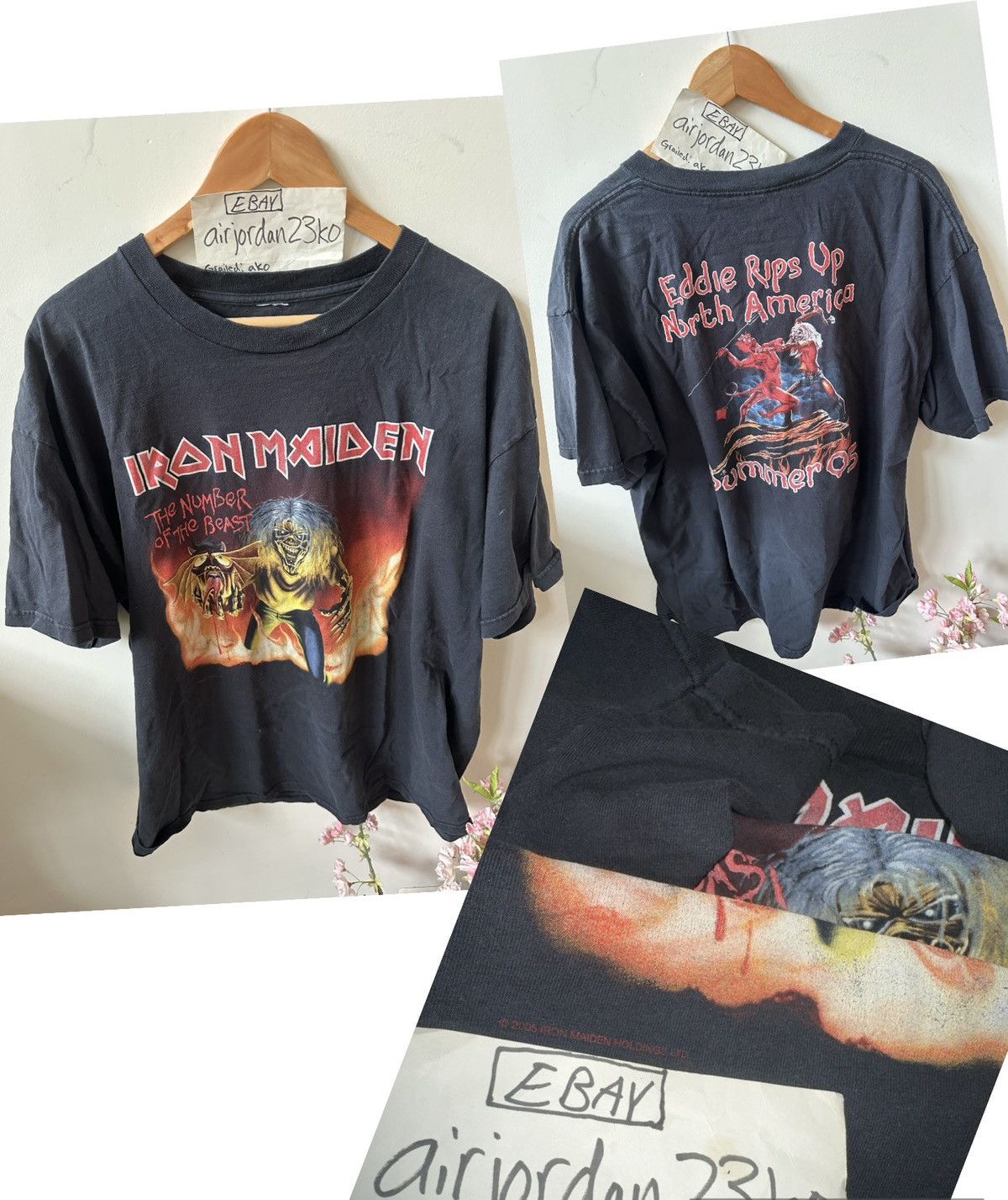 Band Tees Rare Vintage Iron Maiden Eddie Beast Metal VTG Rock Band tee Size US XL / EU 56 / 4 - 1 Thumbnail