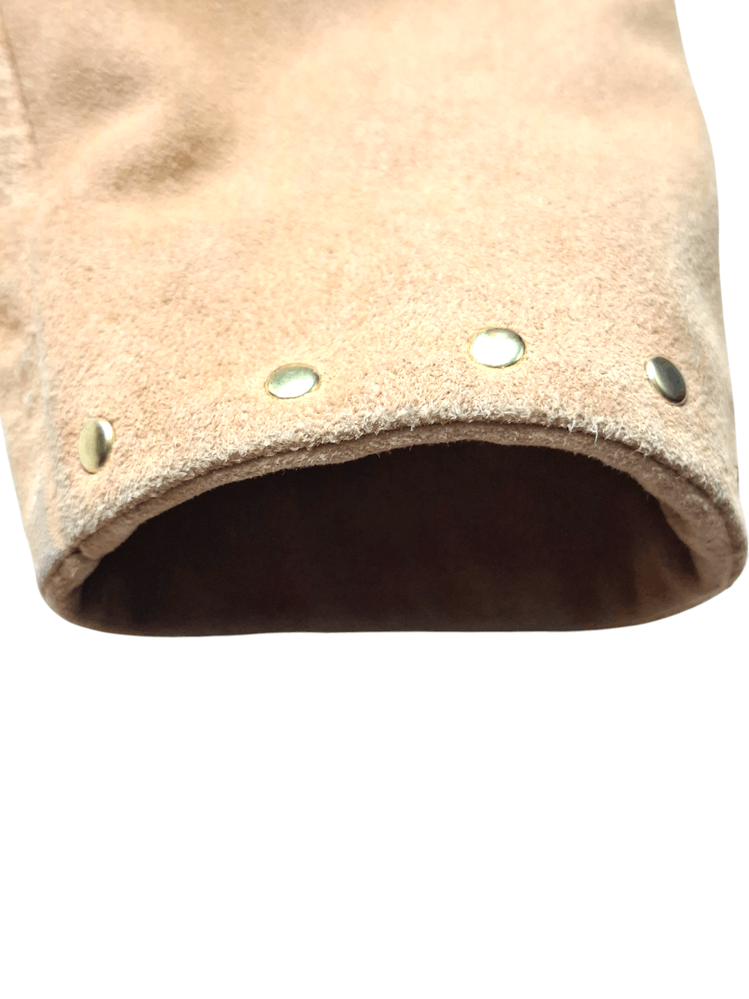 TWINSET TWIN-SET Simona Barbieri Suede Studded Jacket Tan Brown Size S / US 4 / IT 40 - 15 Thumbnail