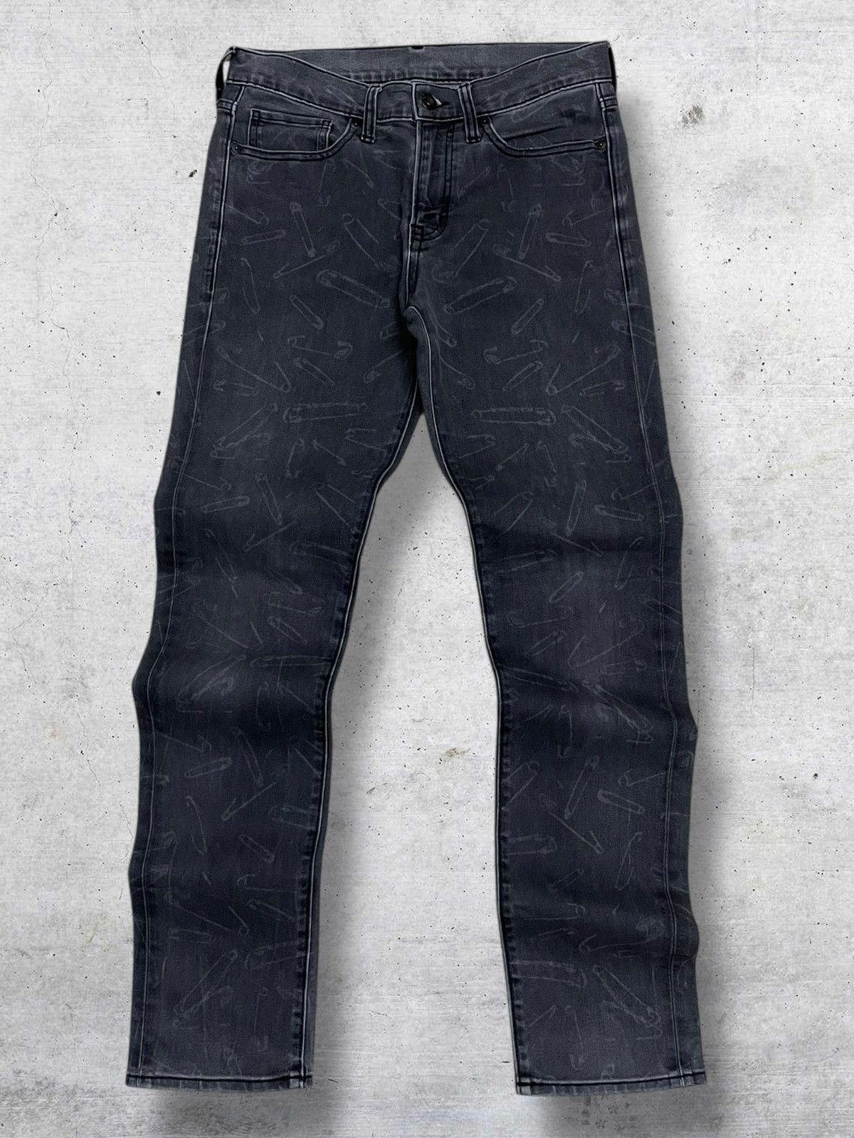 Japanese Brand SEMANTIC DESIGN 1990S JAPAN SAFETY PIN PUNK AESTHETIC DENIM Size US 29 - 1 Thumbnail