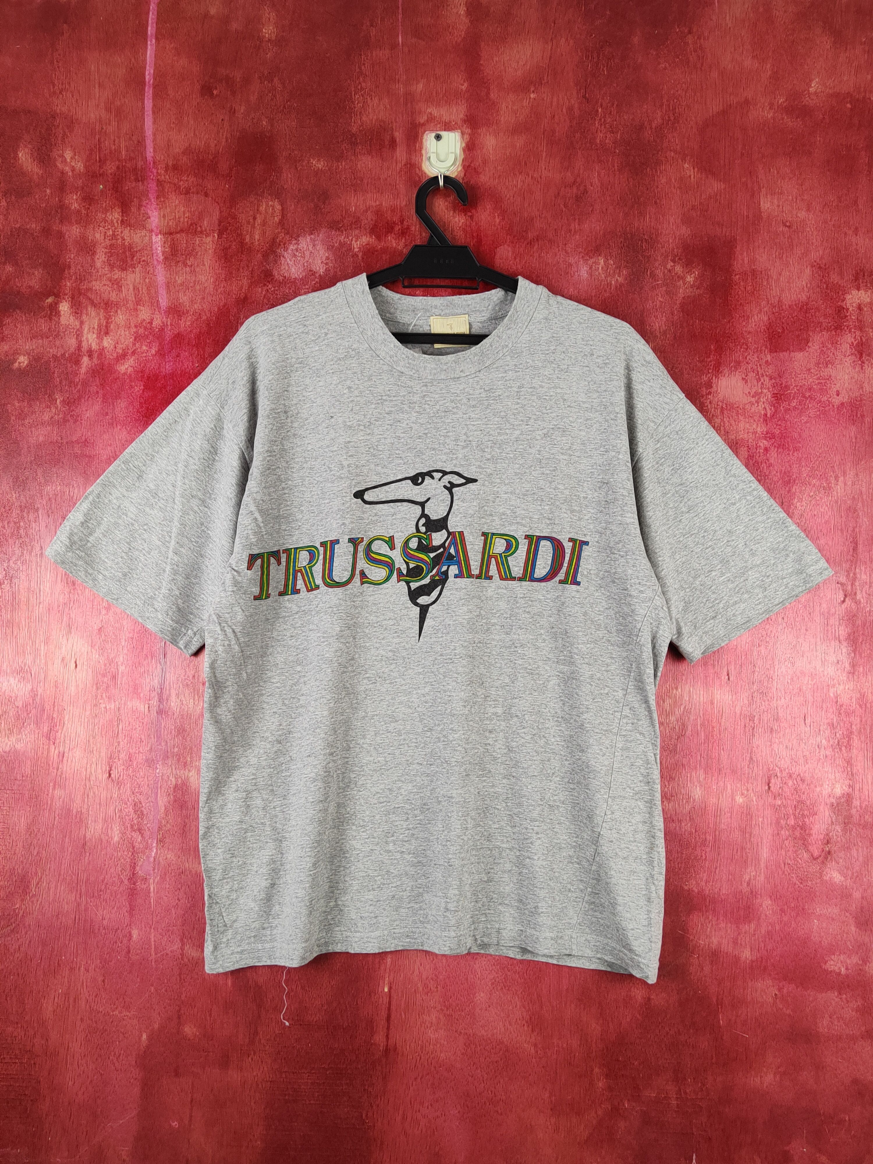 Trussardi Gray vintage Short Sleeve T-shirts #S2306