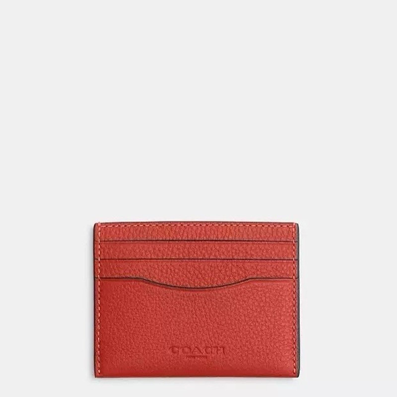 Coach NWT Coach Slim ID Card Case CP209 Leather Mango Size ONE SIZE - 3 Thumbnail
