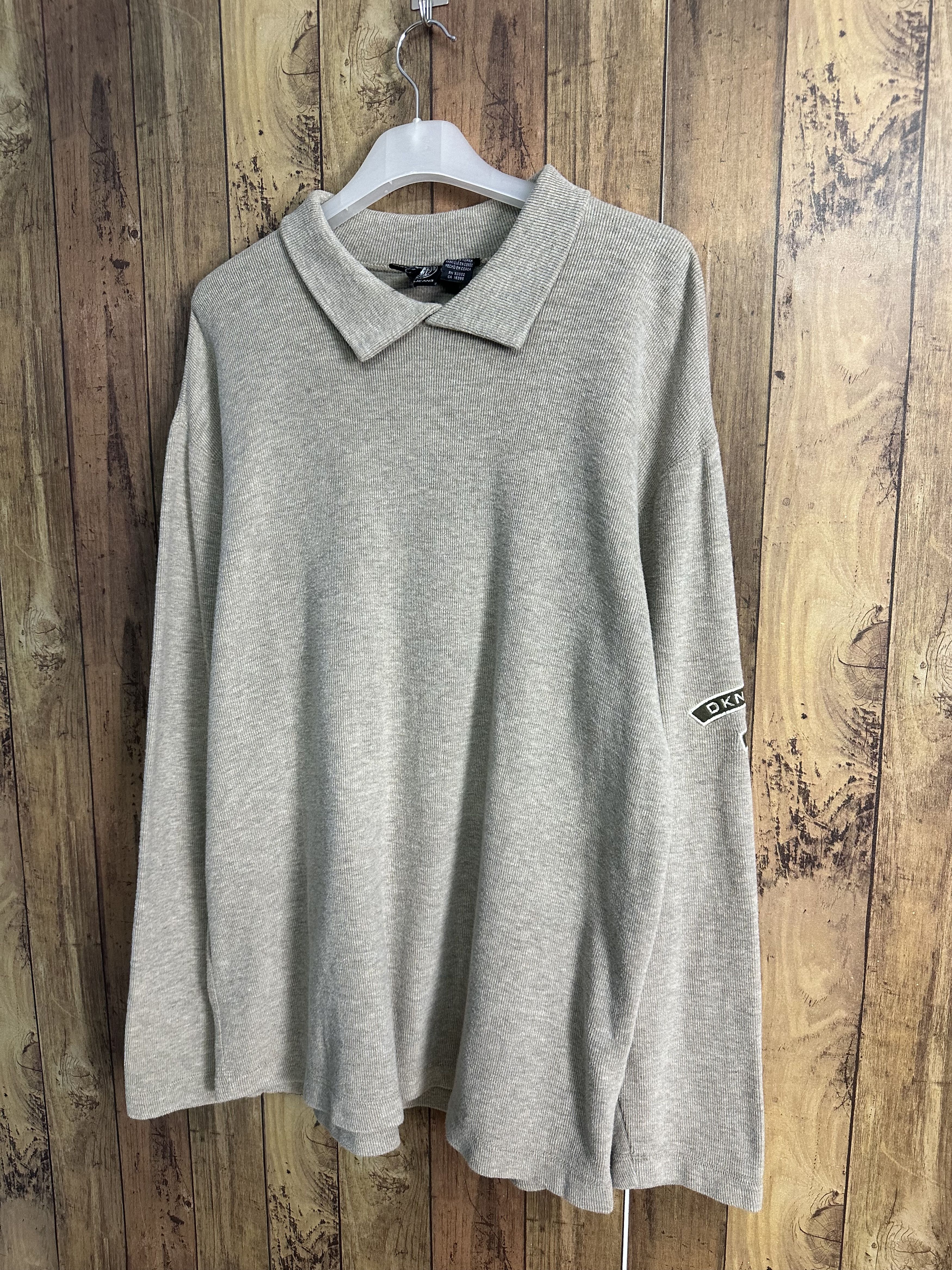 DKNY Vintage DKNY Knit Oversize Shirt A332 Size US S / EU 44-46 / 1 - 2 Thumbnail