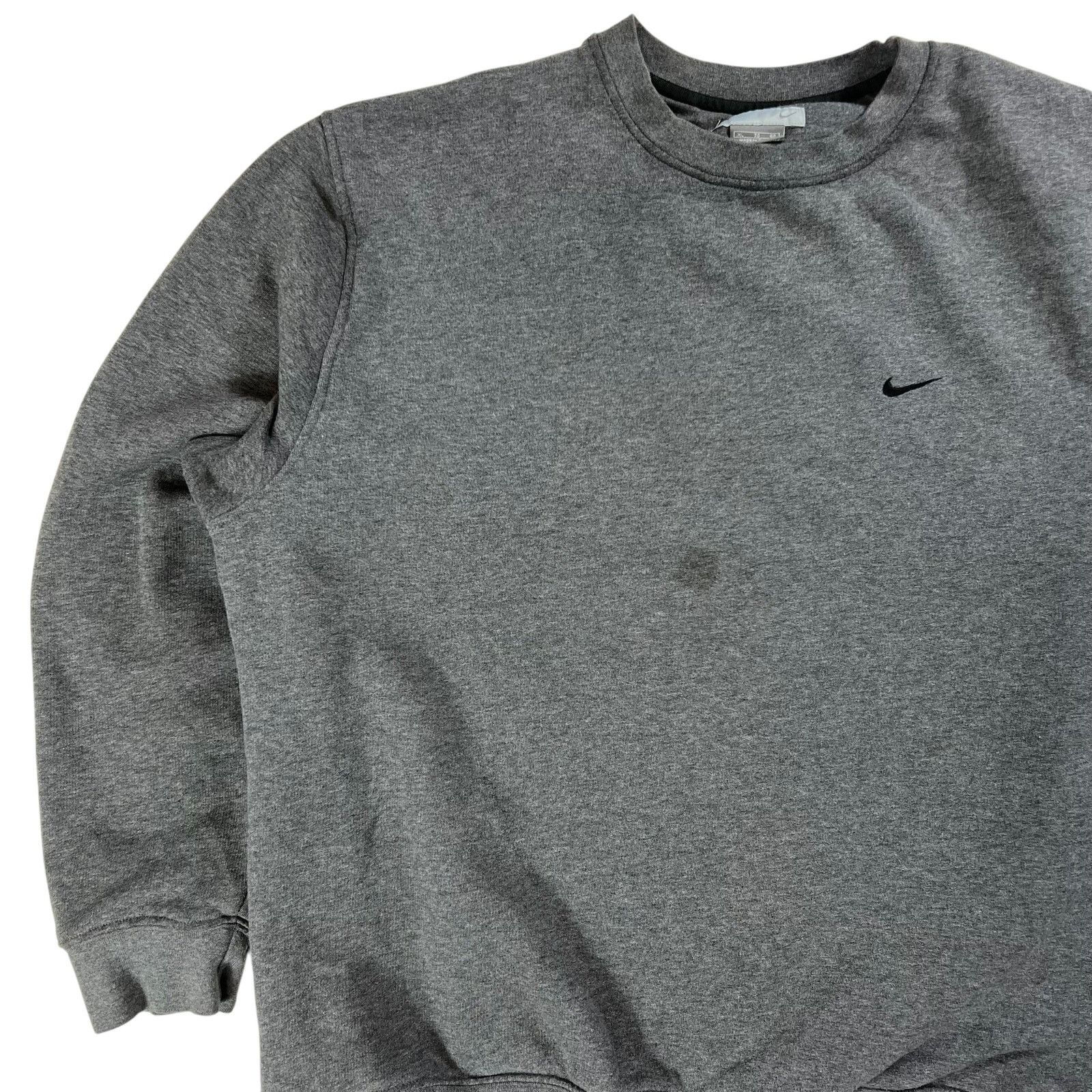 Nike × Vintage Vintage Y2K Nike mini swoosh grey crewneck (XL) Size US XL / EU 56 / 4 - 3 Thumbnail