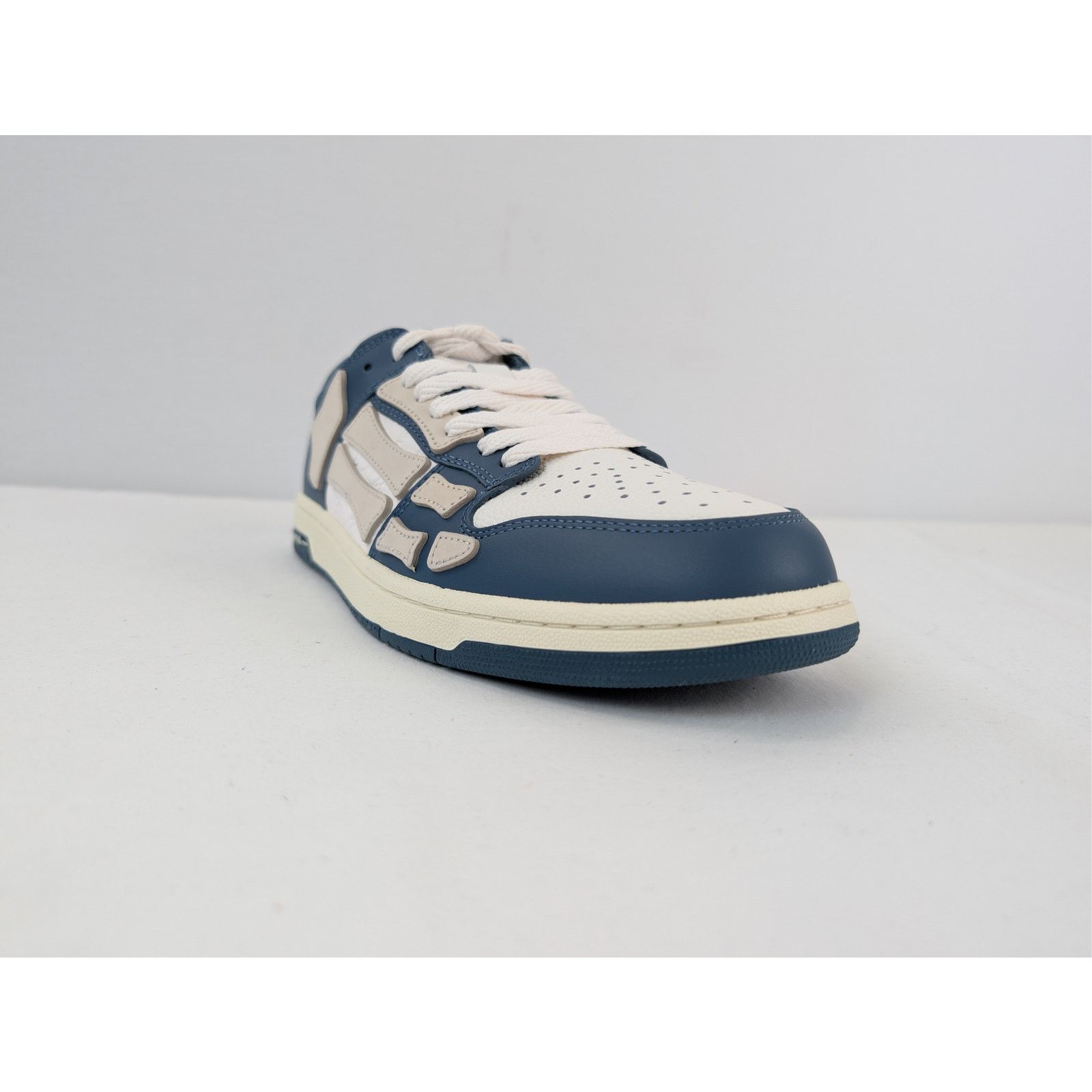 Amiri o1rshd1 Debossed MA Quad Skel Low-Top Sneakers Vintage Blue Size US 11 / EU 44 - 2 Thumbnail