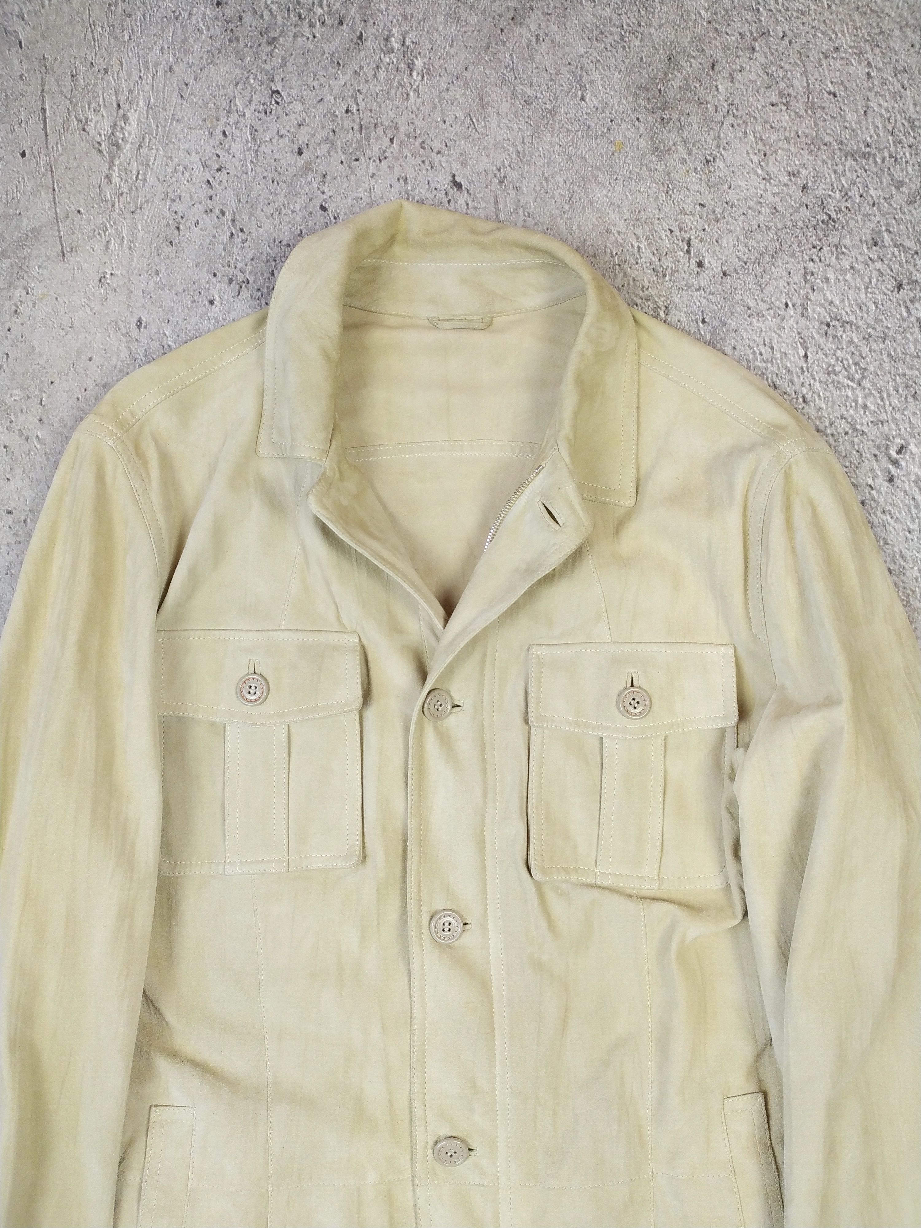 Ermenegildo Zegna Ermenegildo Zegna - suede leather jacket Size US L / EU 52-54 / 3 - 2 Thumbnail