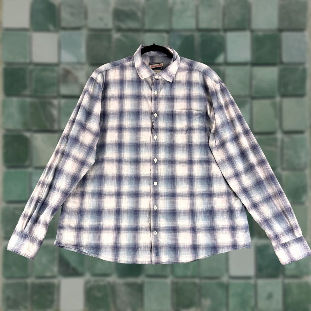 johnnie-O johnnie-O Coby Button-Up Shirt Mens XL Blue Plaid Long Sleeve Casual Shirt Size US XL / EU 56 / 4 - 1 Thumbnail