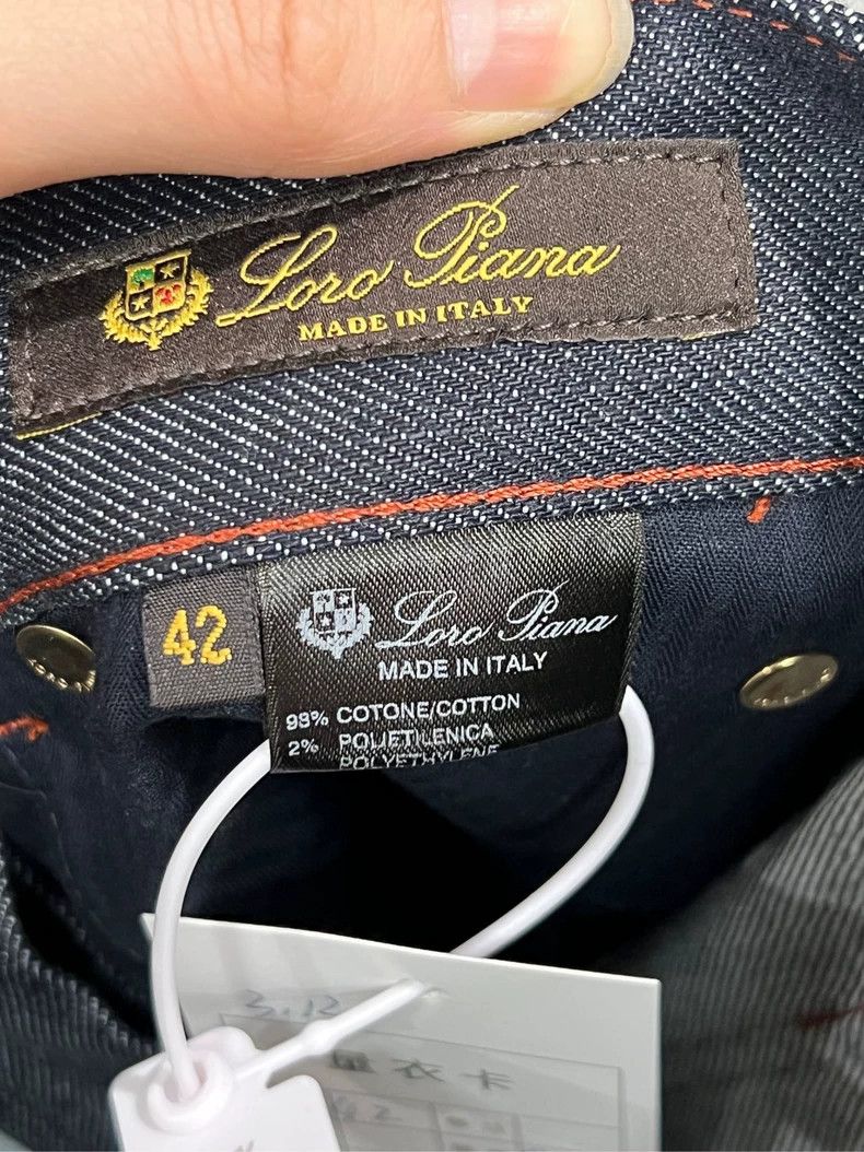 Loro Piana LORO PIANA Distressed Denim Pants Size US 42 / EU 58 - 4 Thumbnail