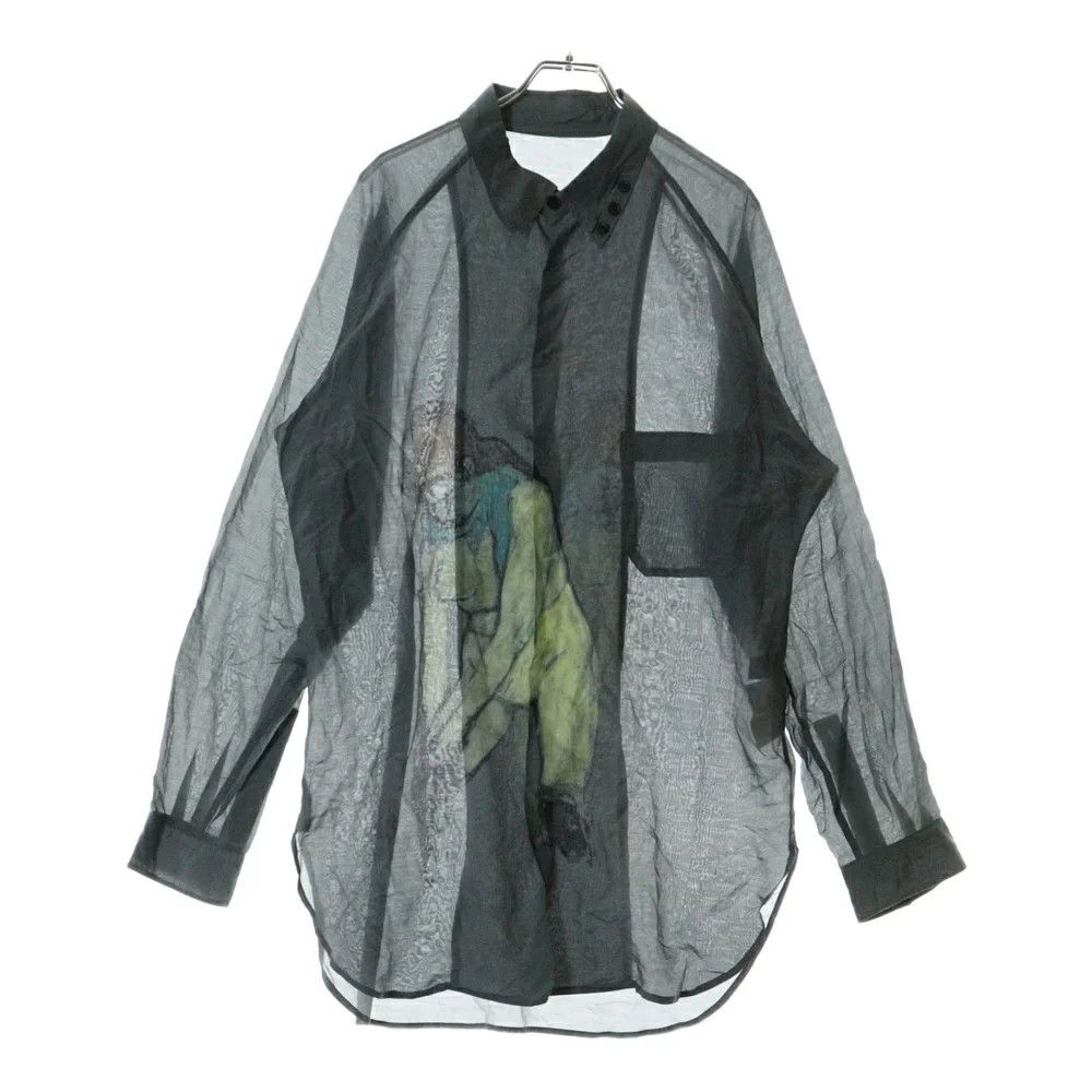Yohji Yamamoto Yohji Yamamoto POUR HOMME // 24S Silk Shirt Blouse Size US M / EU 48-50 / 2 - 1 Thumbnail