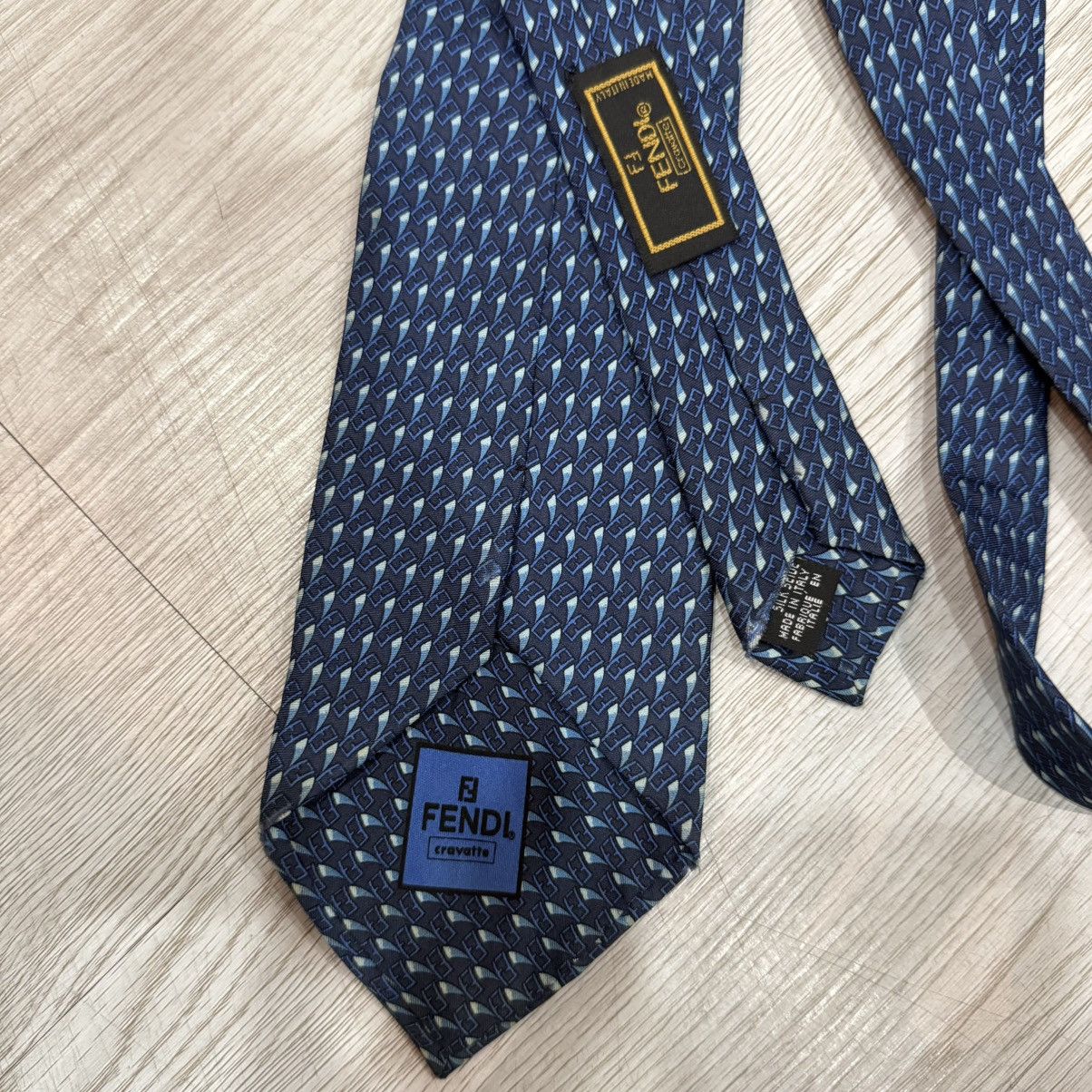 Fendi FENDI tie monogram logo silk Size ONE SIZE - 3 Thumbnail