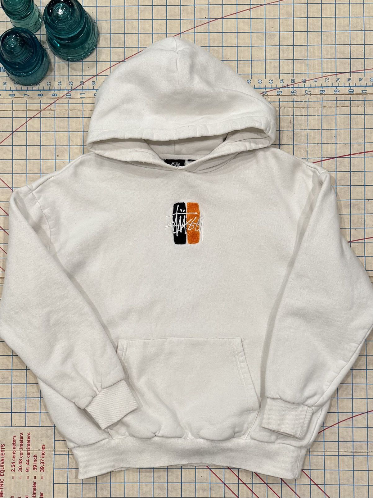 Stussy Stussy Pull Over Hoodie White Mens Size XS Small Chest Logo Size US XS / EU 42 / 0 - 5 Thumbnail