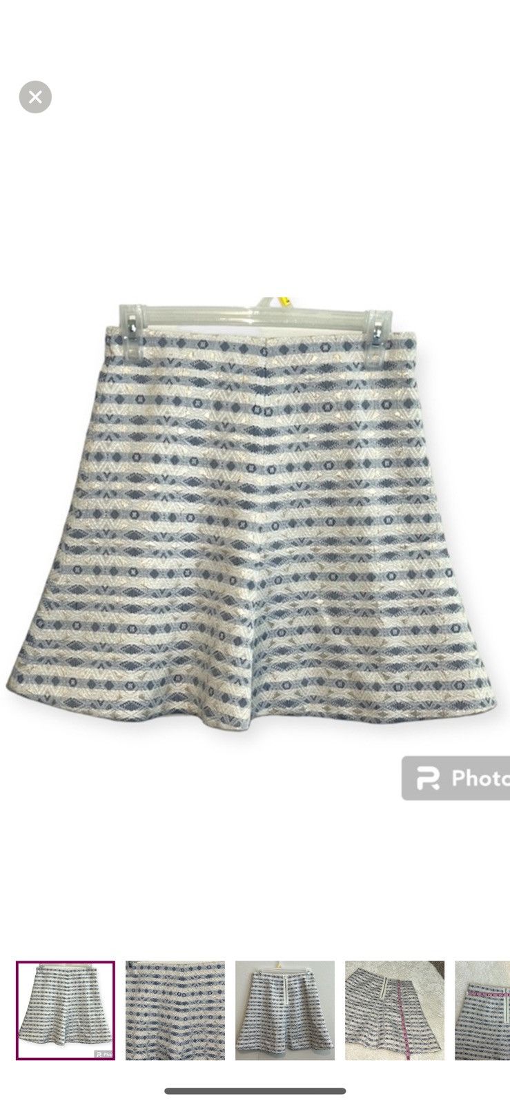 J.Crew J.crew jacquard flare skirt size 00 Size 24" / US 00 / IT 34 - 1 Thumbnail