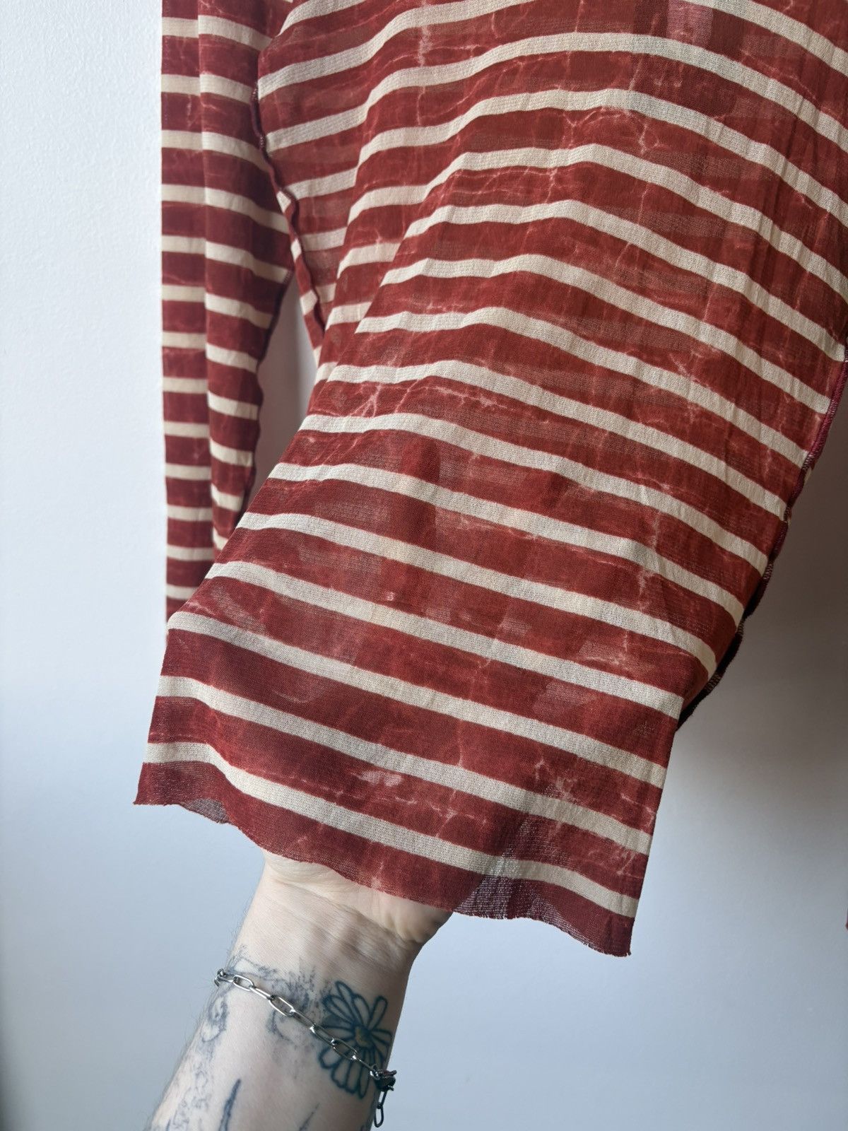 Jean Paul Gaultier Jean-Paul Gaultier 2000s red mesh top Size US S / EU 44-46 / 1 - 4 Thumbnail