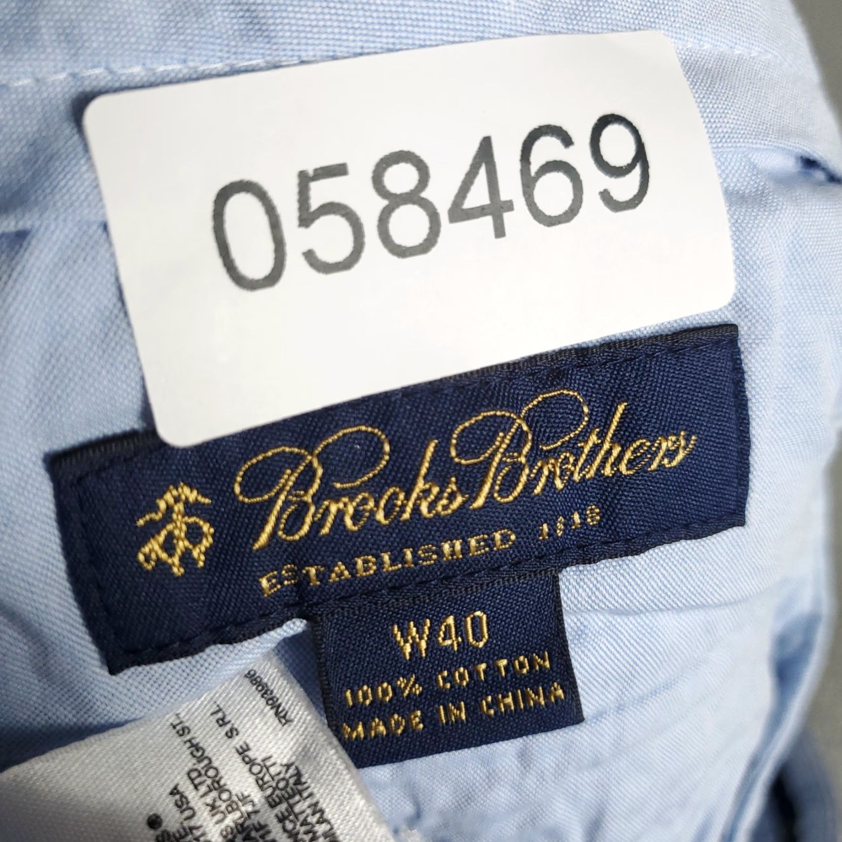 Brooks Brothers VINTAGE Brooks Brothers Men's Chino Shorts Size 40 Blue Stripe Flat Front Cotton Summer Size US 40 / EU 56 - 8 Thumbnail