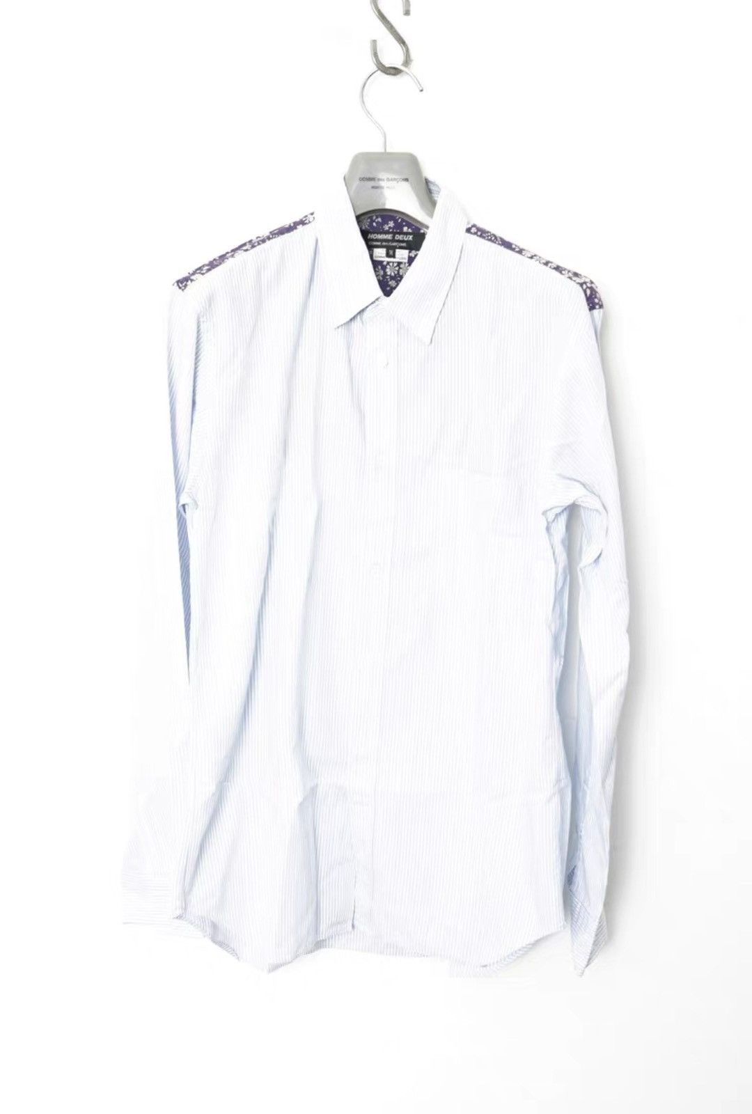 Comme des Garcons Comme des Garçons Floral Panel Stripe Shirt Size US M / EU 48-50 / 2 - 1 Thumbnail